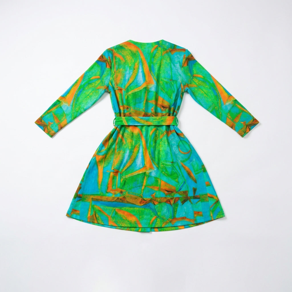 Wrap Dress Palm Tree Island – Traditional Jersey Wrap Dress