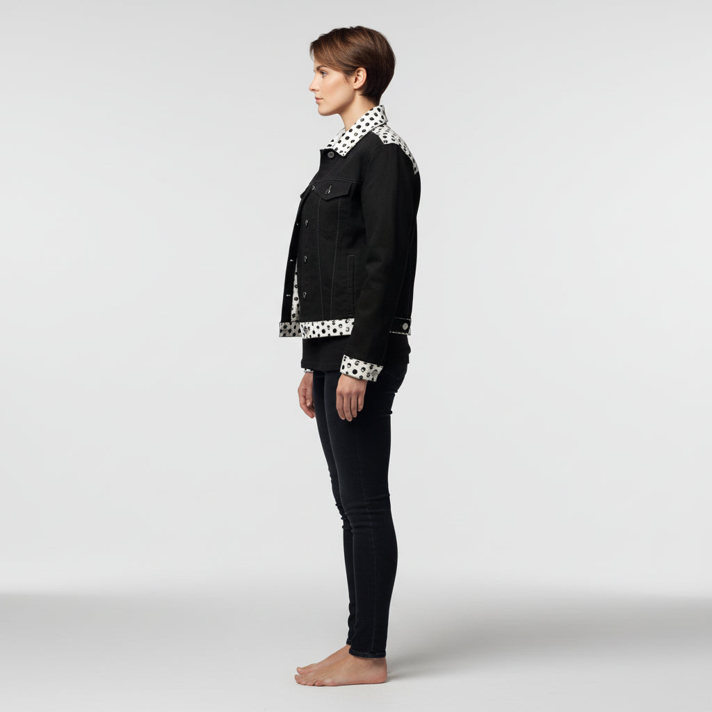 The Signature Contrast Jean Jacket in Heavy Stretch Cotton Twill