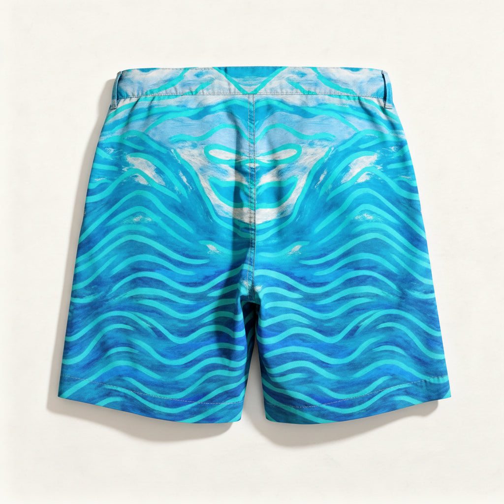 Board Shorts (7" Inseam) - Lightweight Cotton Poplin Starseeds
