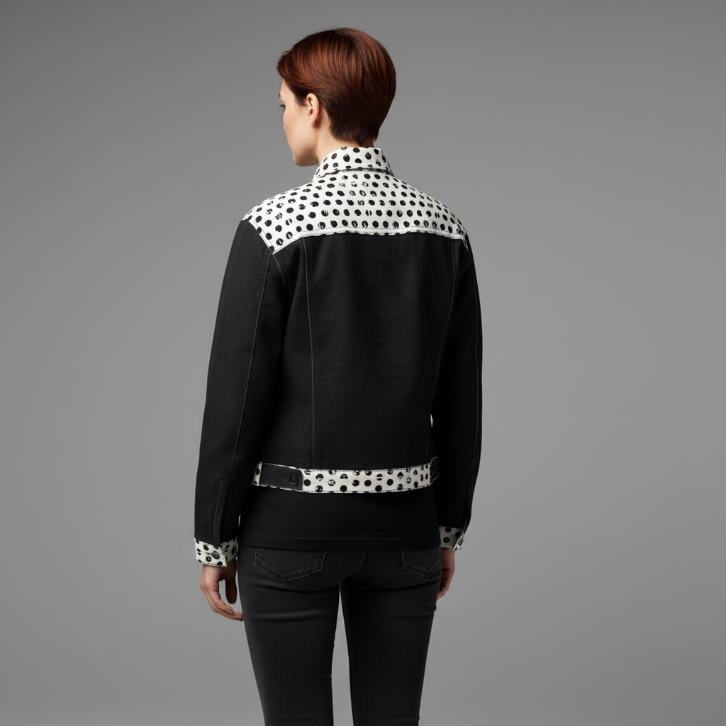 The Signature Contrast Jean Jacket in Heavy Stretch Cotton Twill