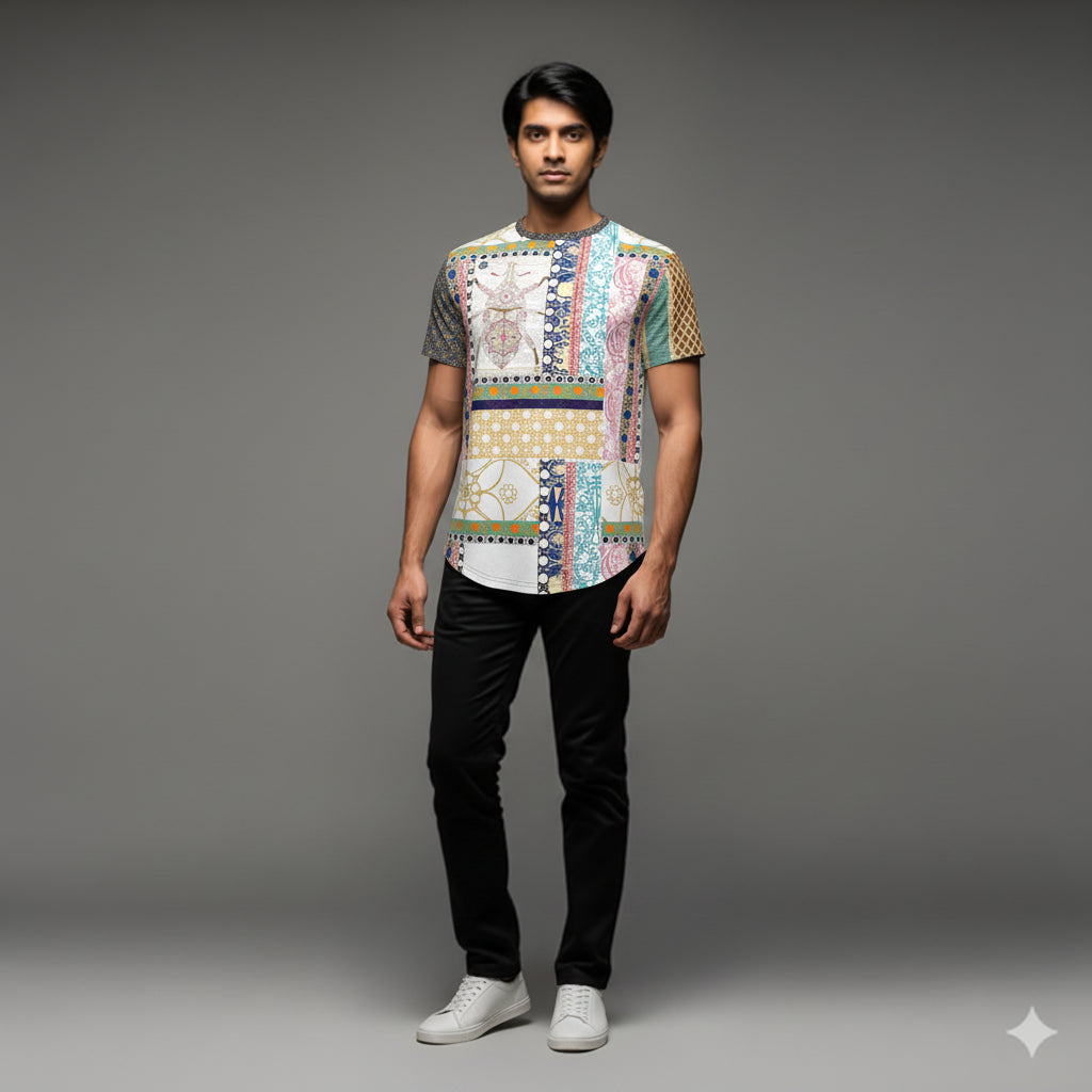 Shoosty 2025 Patterned Framed T-Shirt