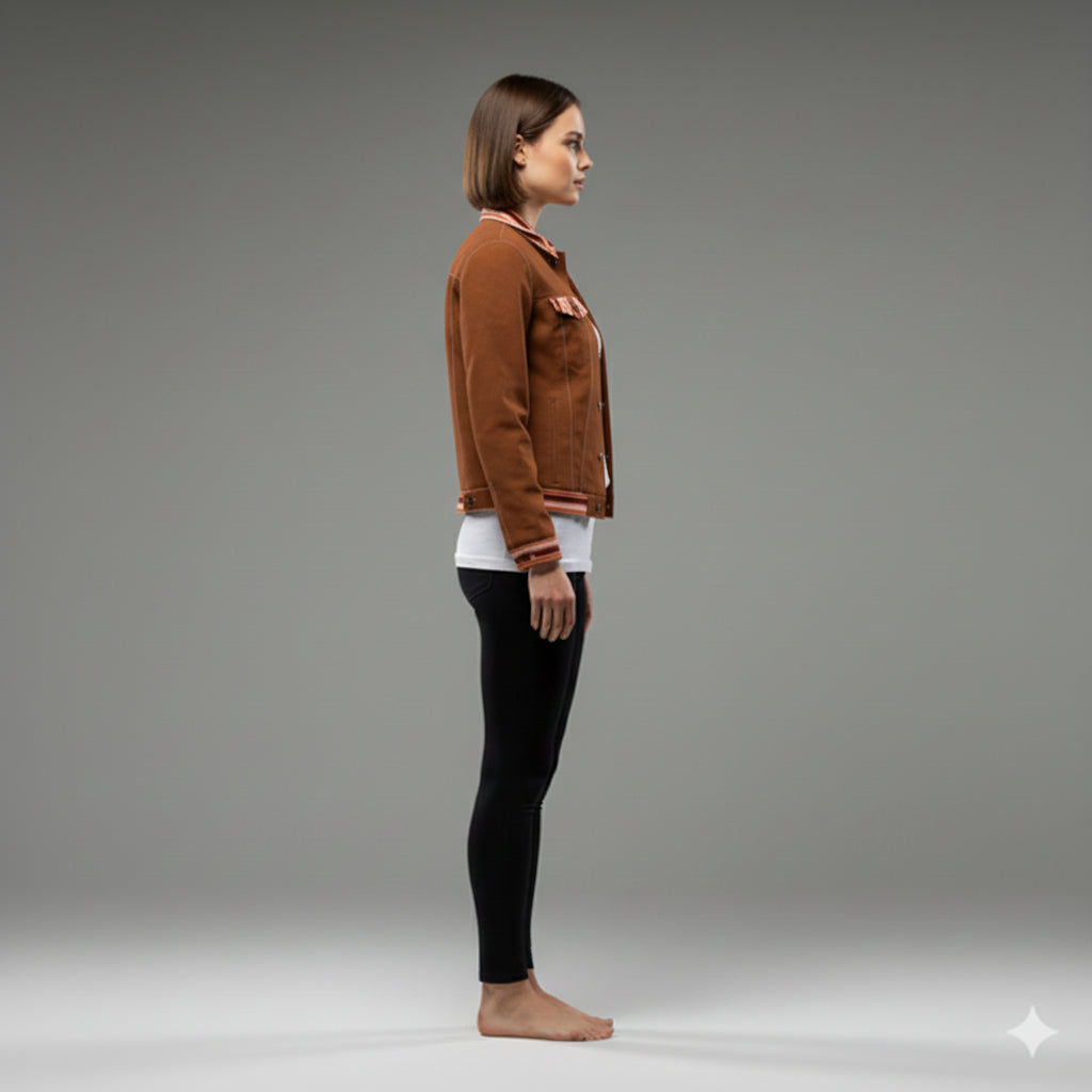 Jean Jacket in Heavy Stretch Cotton Twill