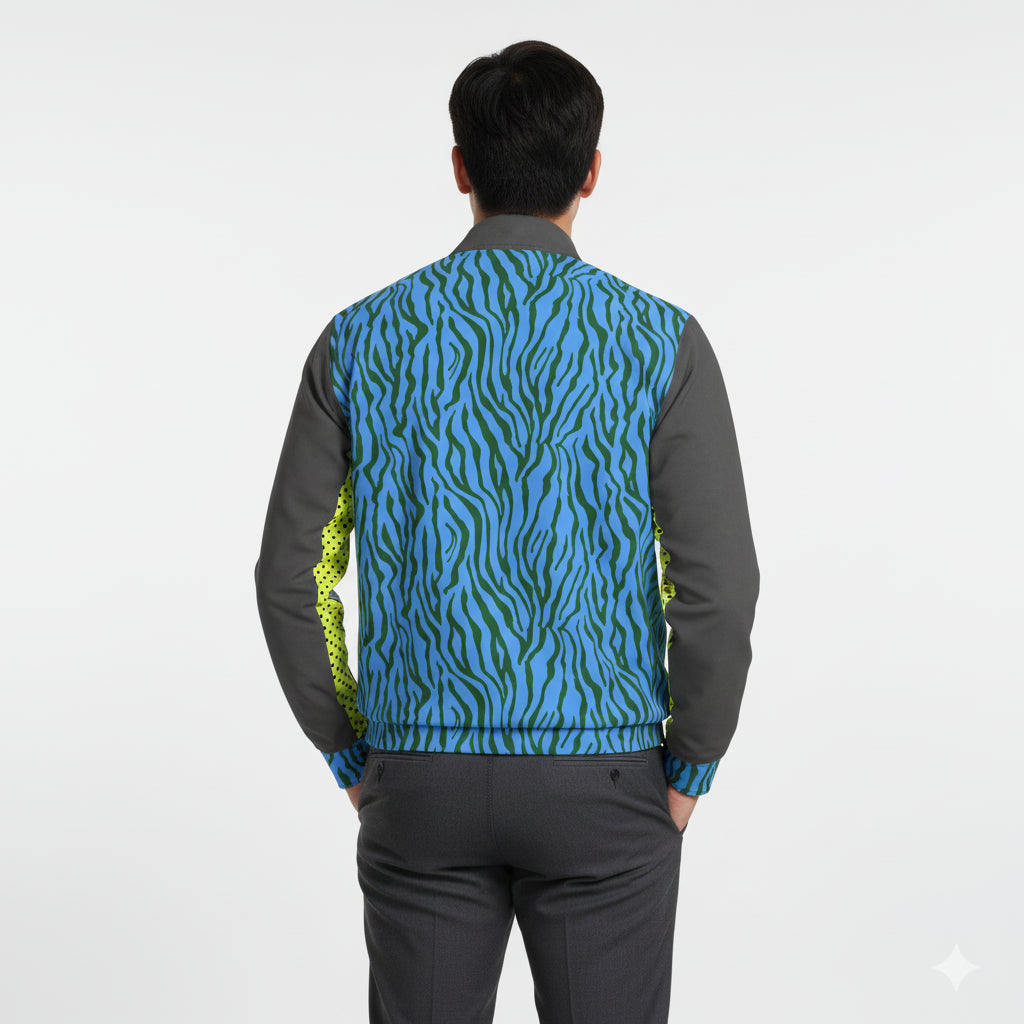 Men's Blue Zebra Golf Jacket