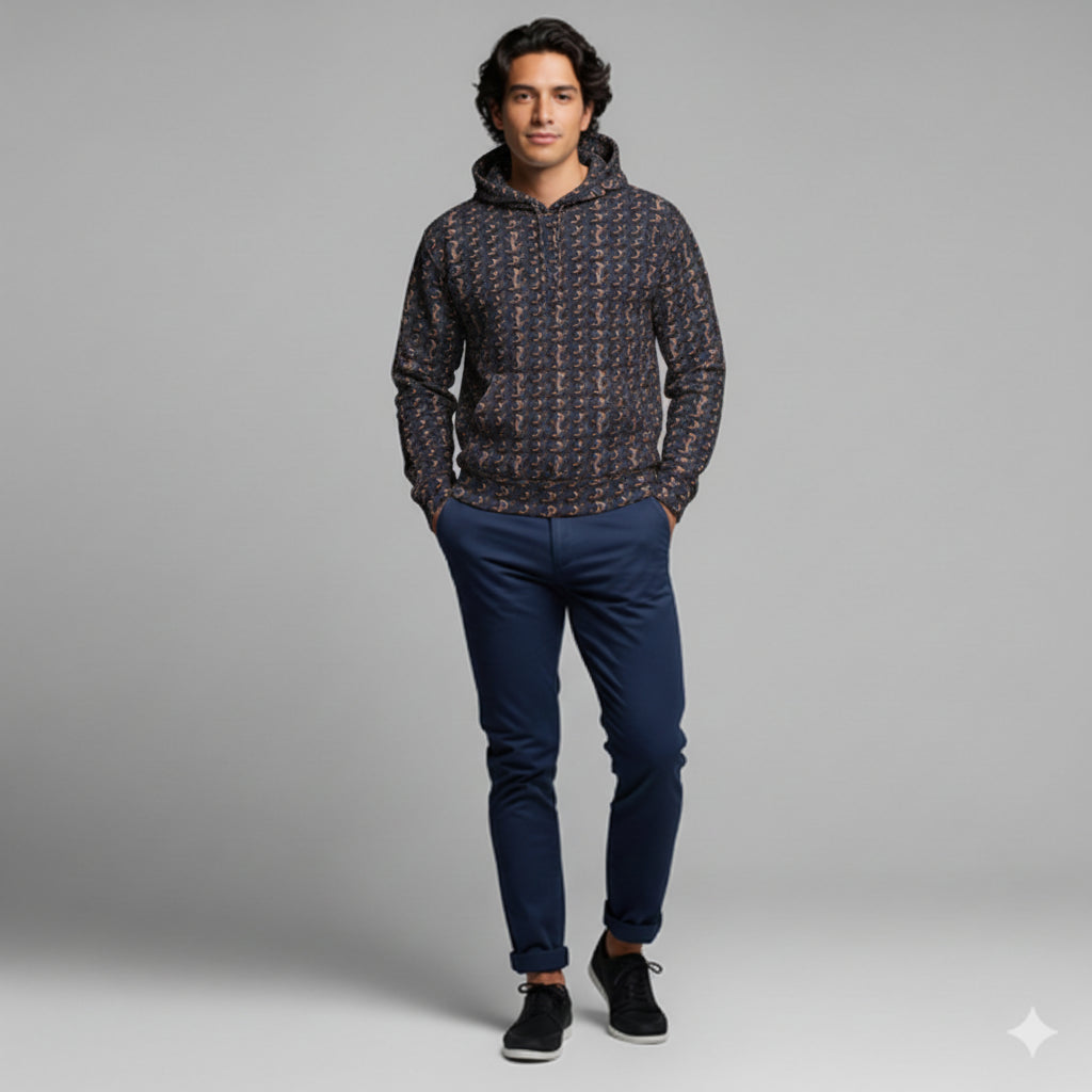 Coiled Cobra Hoodie – Half Raglan Sweatshirt Hoodie