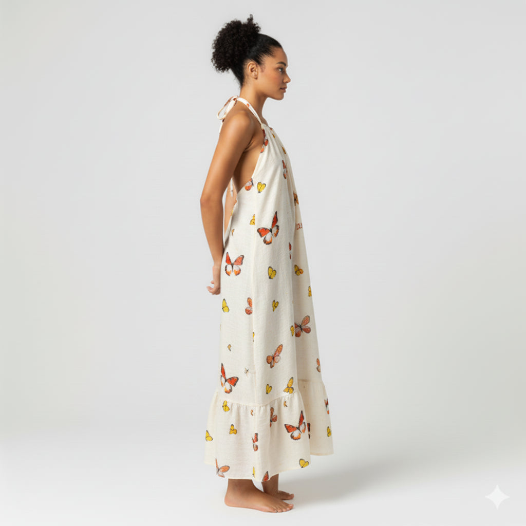 Mariposita Halter Maxi Dress