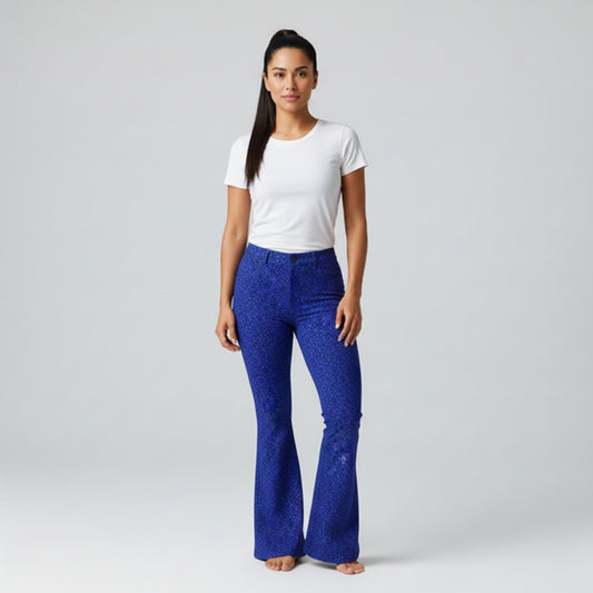 Dazey Print Bellbottoms