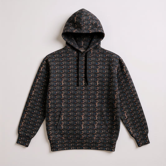 Coiled Cobra Hoodie – Half Raglan Sweatshirt Hoodie