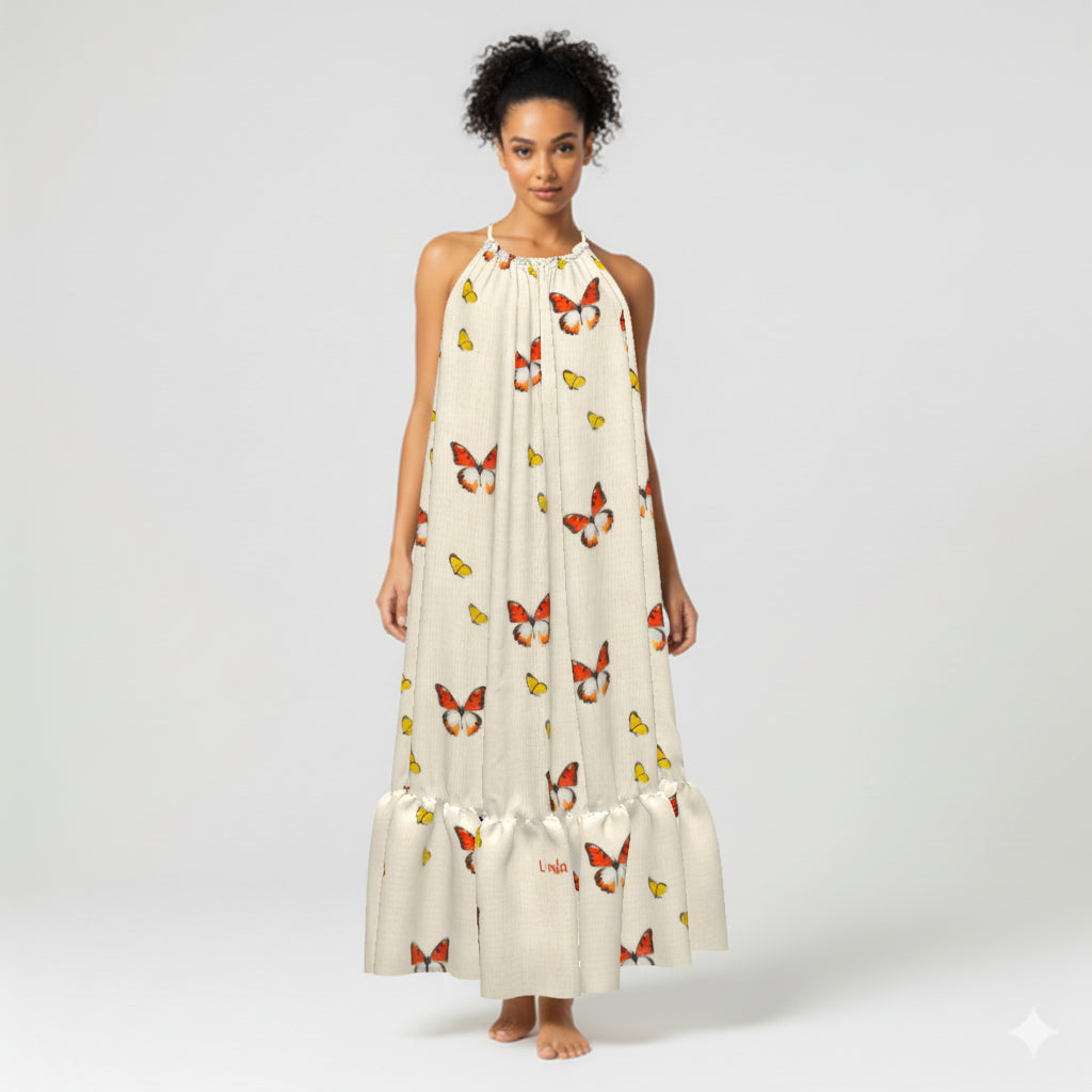 Mariposita Halter Maxi Dress