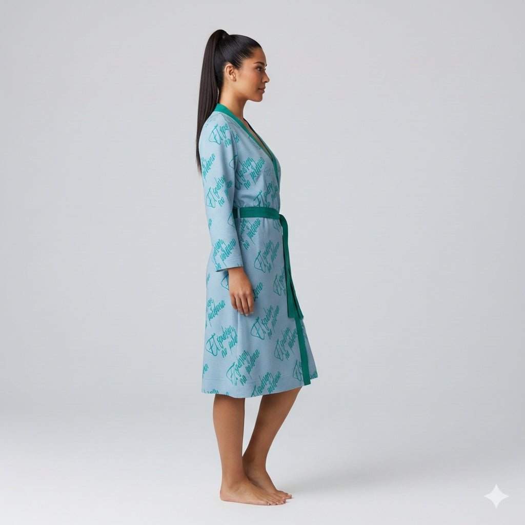 Traditional Jersey Wrap Dress - Lightweight Organic Cotton
