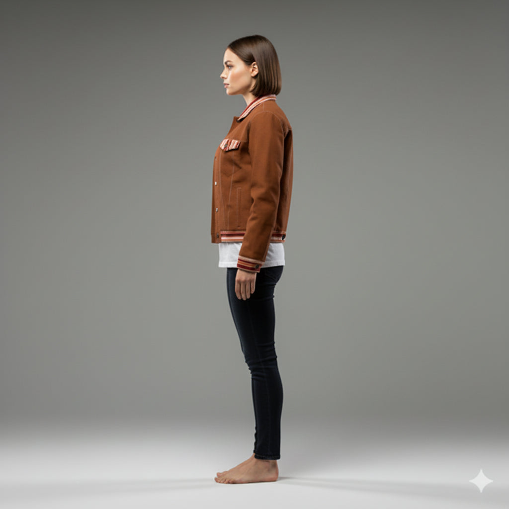 Jean Jacket in Heavy Stretch Cotton Twill