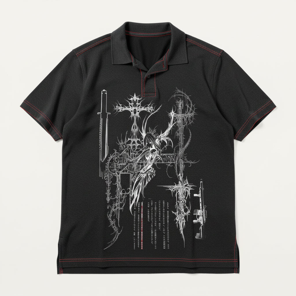 TKA Polo Shirt in Midweight Stretch Cotton Fleece