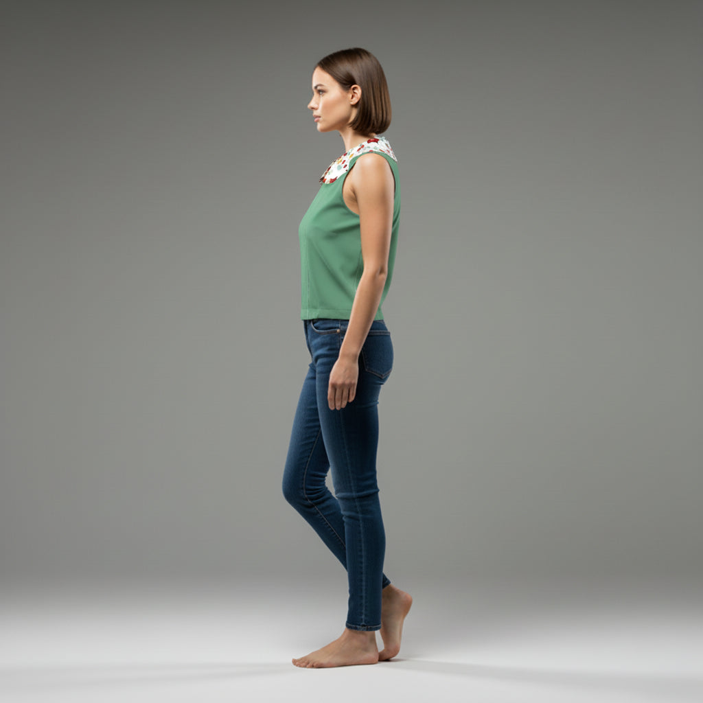 Women's Baby Collar Top