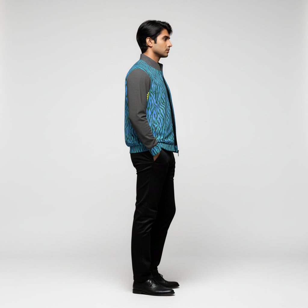 Men's Blue Zebra Golf Jacket