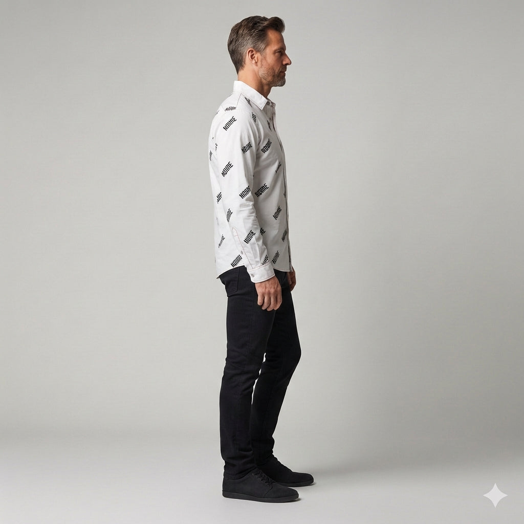 Noiire Multi Botton Down Dress Shirt