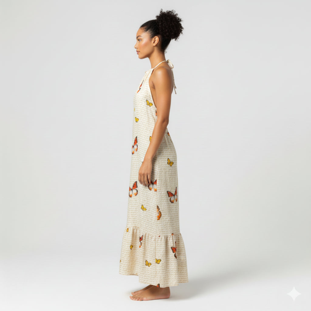 Mariposita Halter Maxi Dress