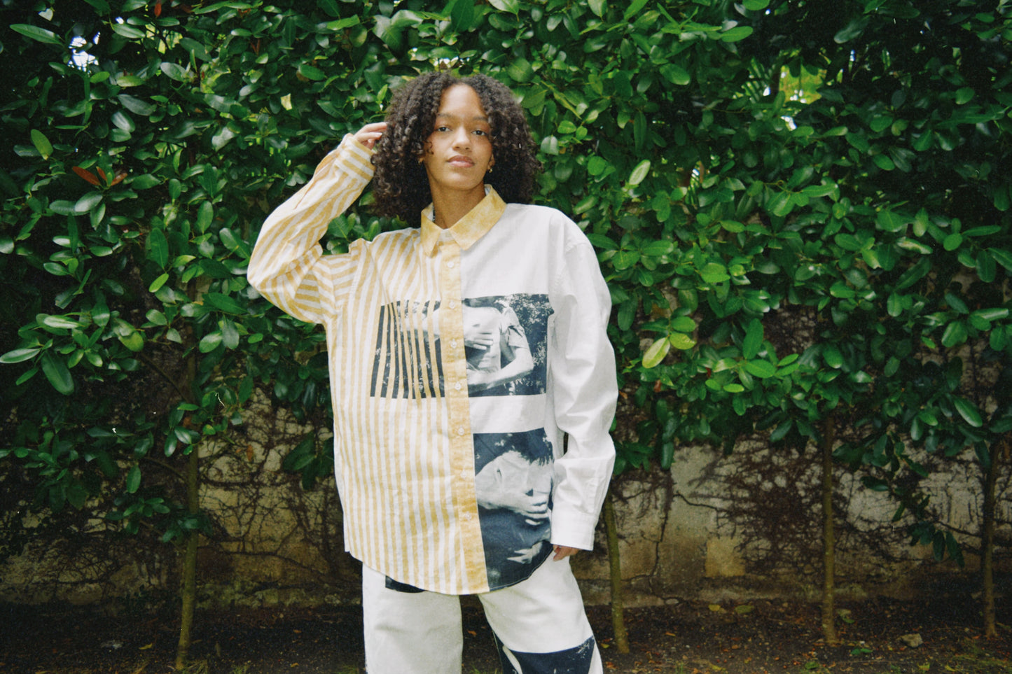 abrazos button up oversized shirt