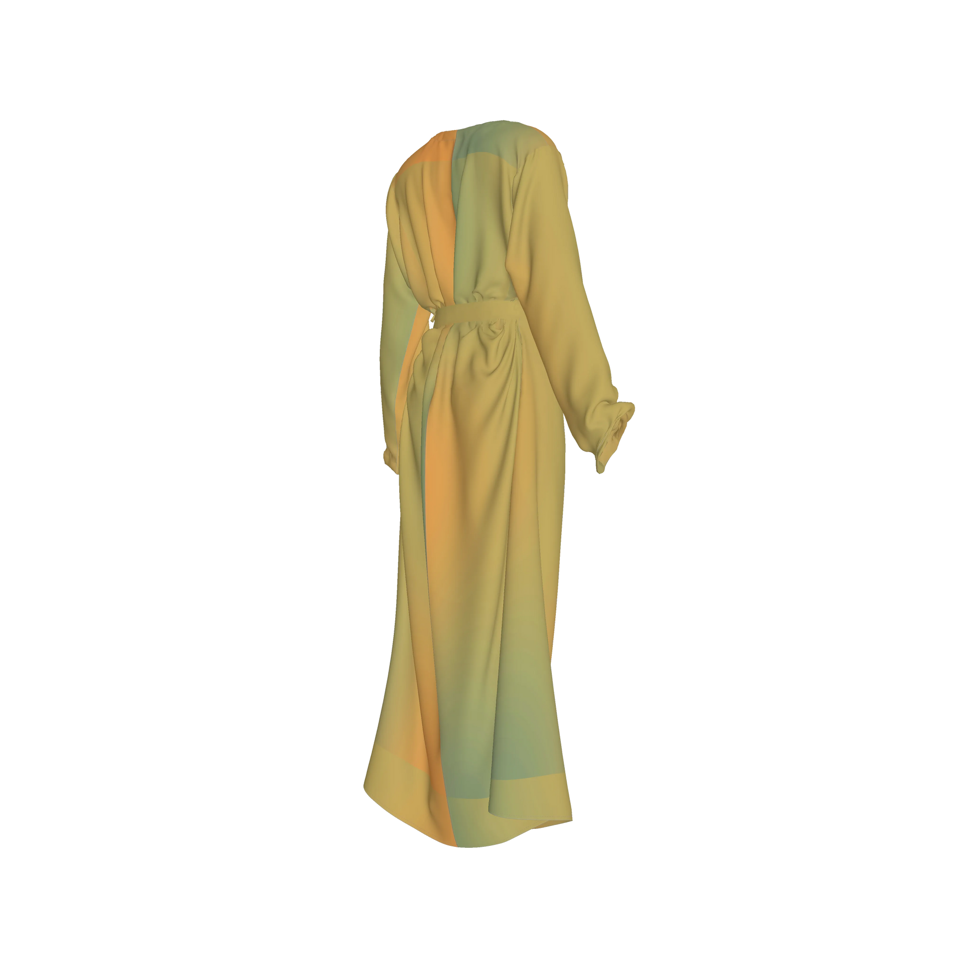 L'EGNA RISING Abaya Dress (ASYMMETRIC LIGHT AUTUMN BLEND)