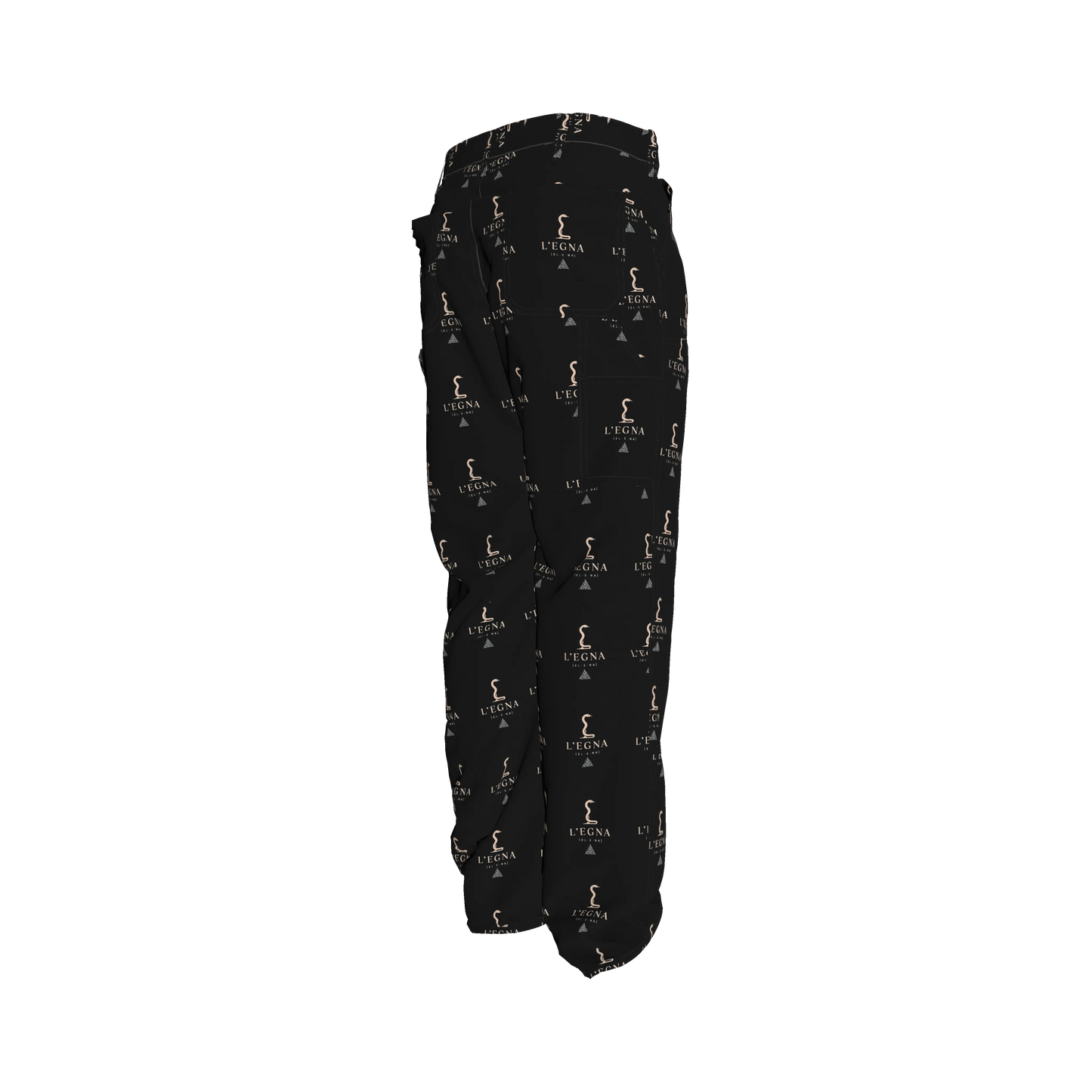 L'EGNA (EL-E-NA) RISING BLACKOUT BOXY Denim (All-Over Print)