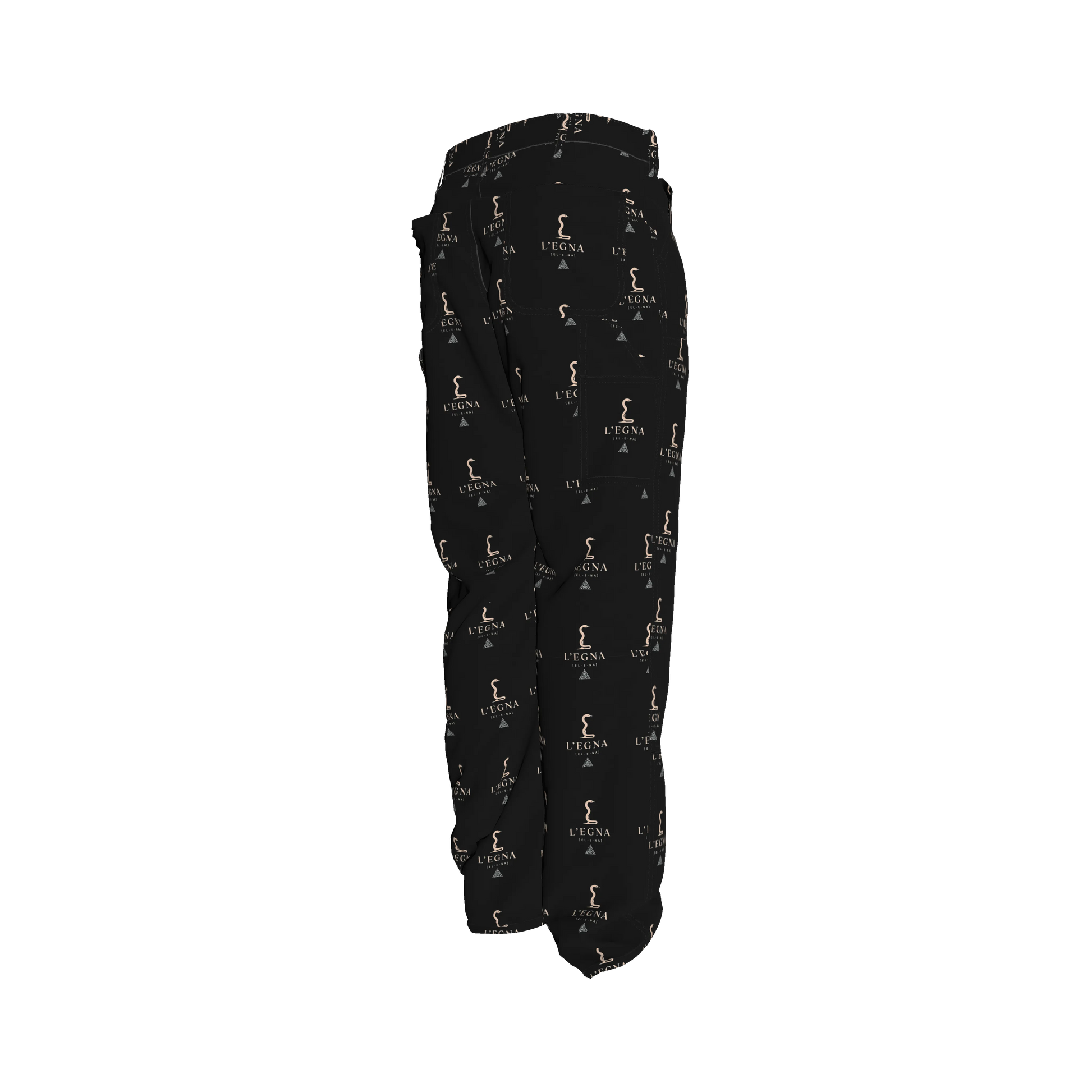 L'EGNA (EL-E-NA) RISING BLACKOUT BOXY Denim (All-Over Print)