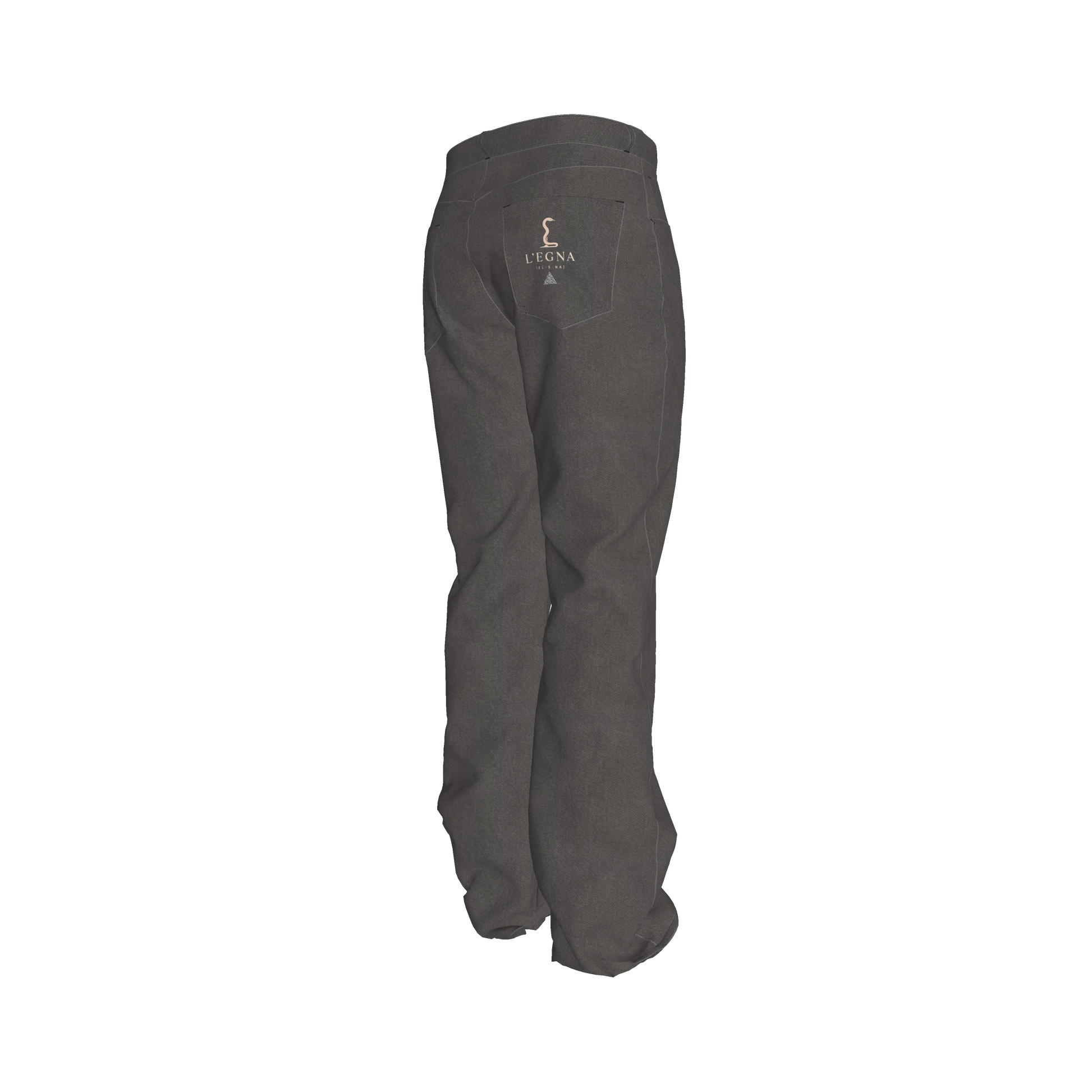 L'EGNA RISING (GRAY BROWN) FLARE JEANS