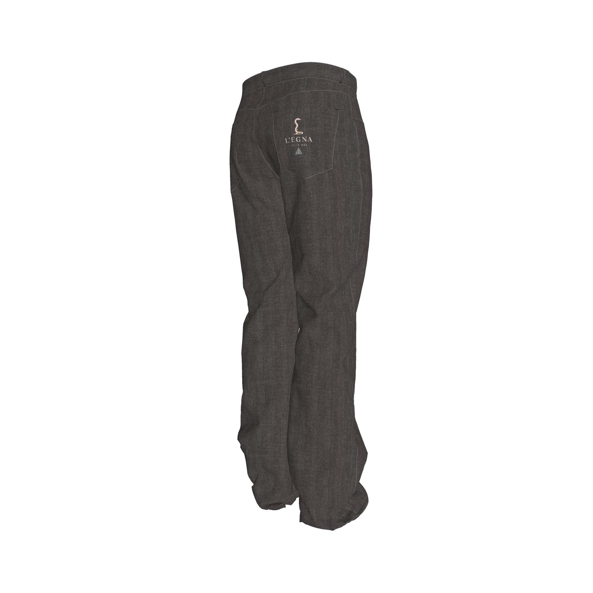 L'EGNA RISING (DARK GRAY) FLARE JEANS