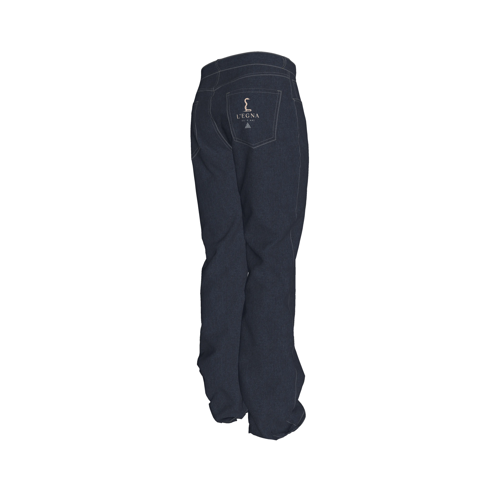 L'EGNA RISING (CLASSIC BLUE DENIM) FLARE JEANS