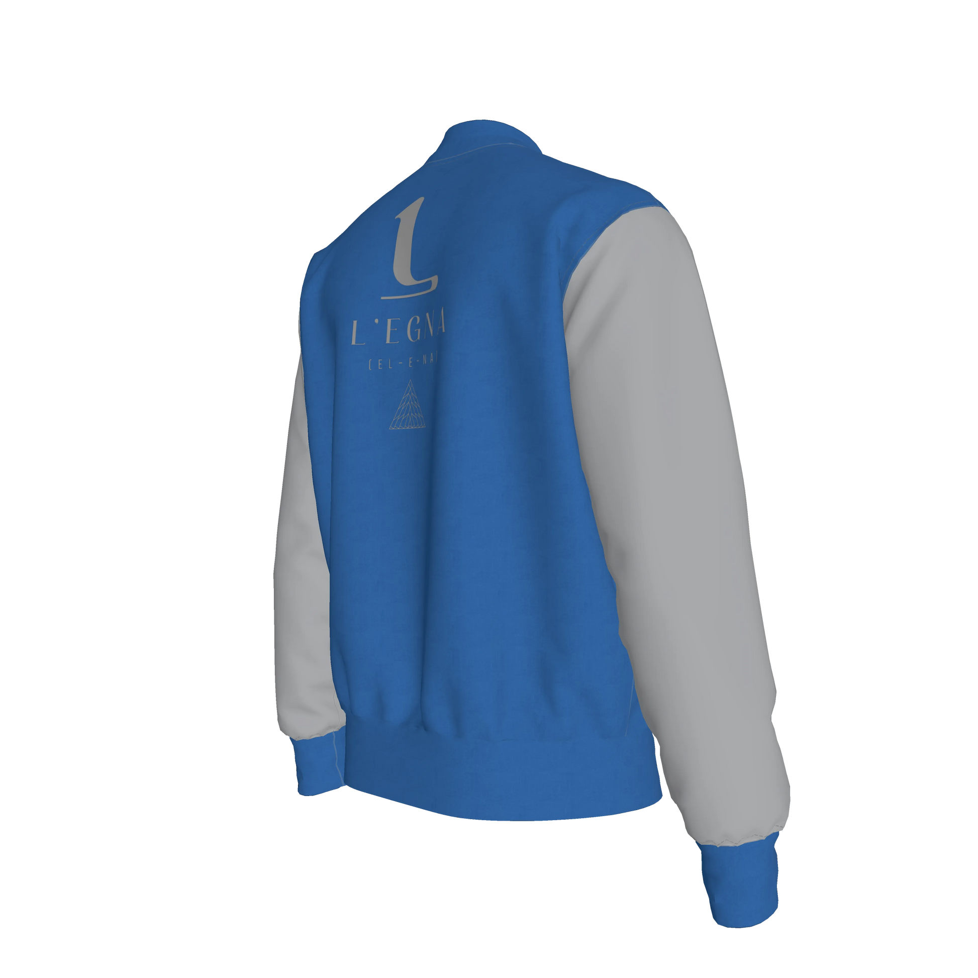 L'EGNA VARSITY JACKET - (BLUE)