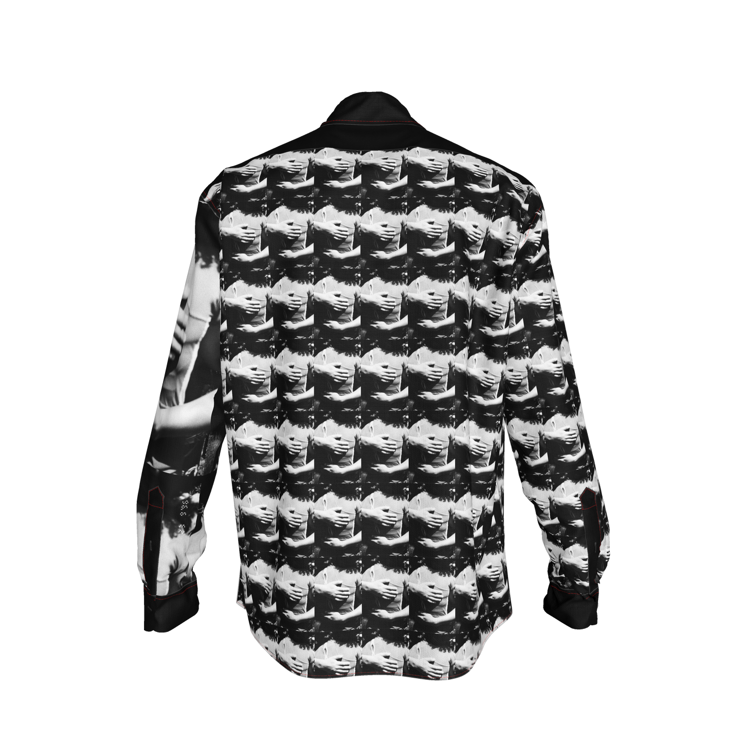 abrazos infinitos button up oversized shirt