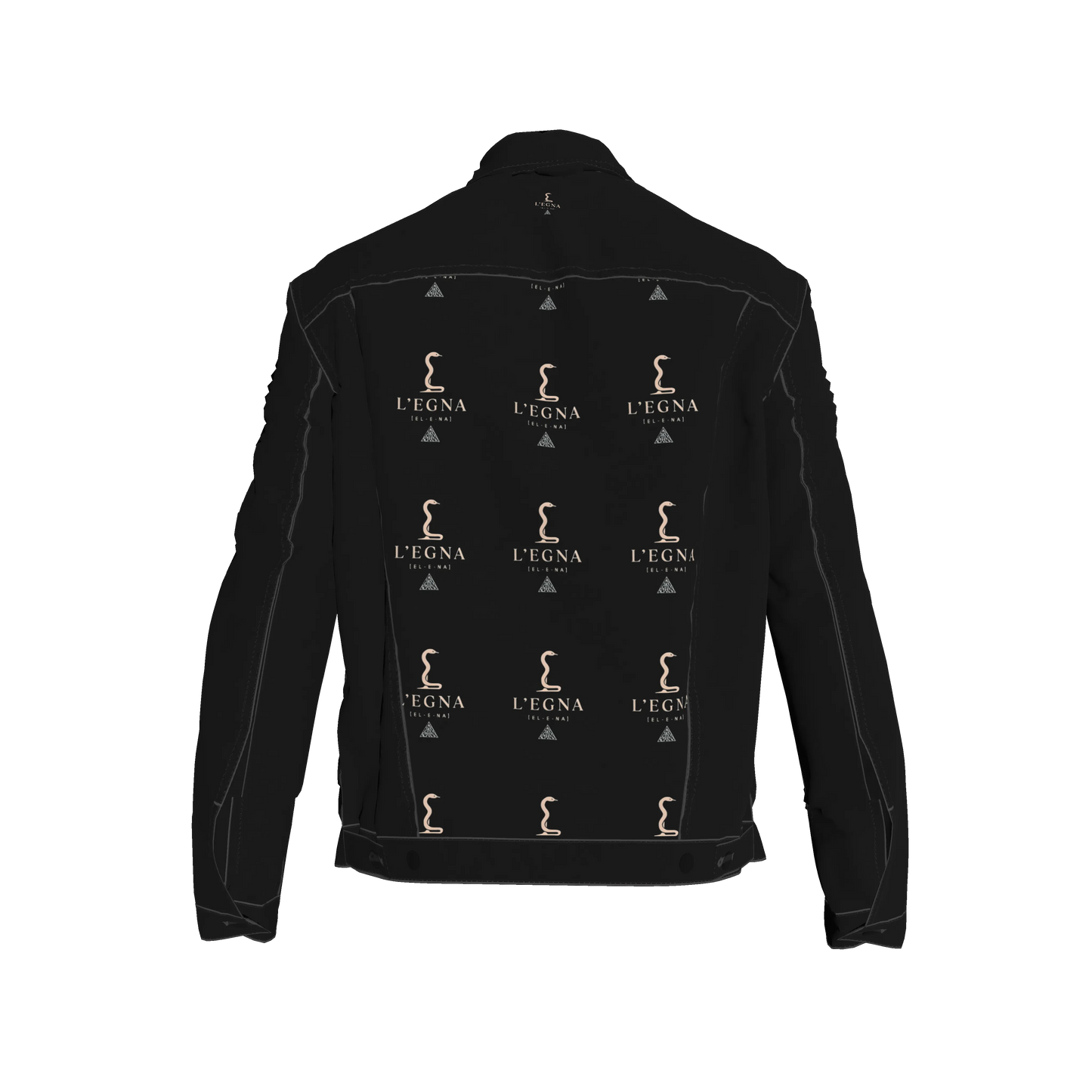L'EGNA RISING 'BLACKOUT' Jean Jacket (ALL OVER PRINT)