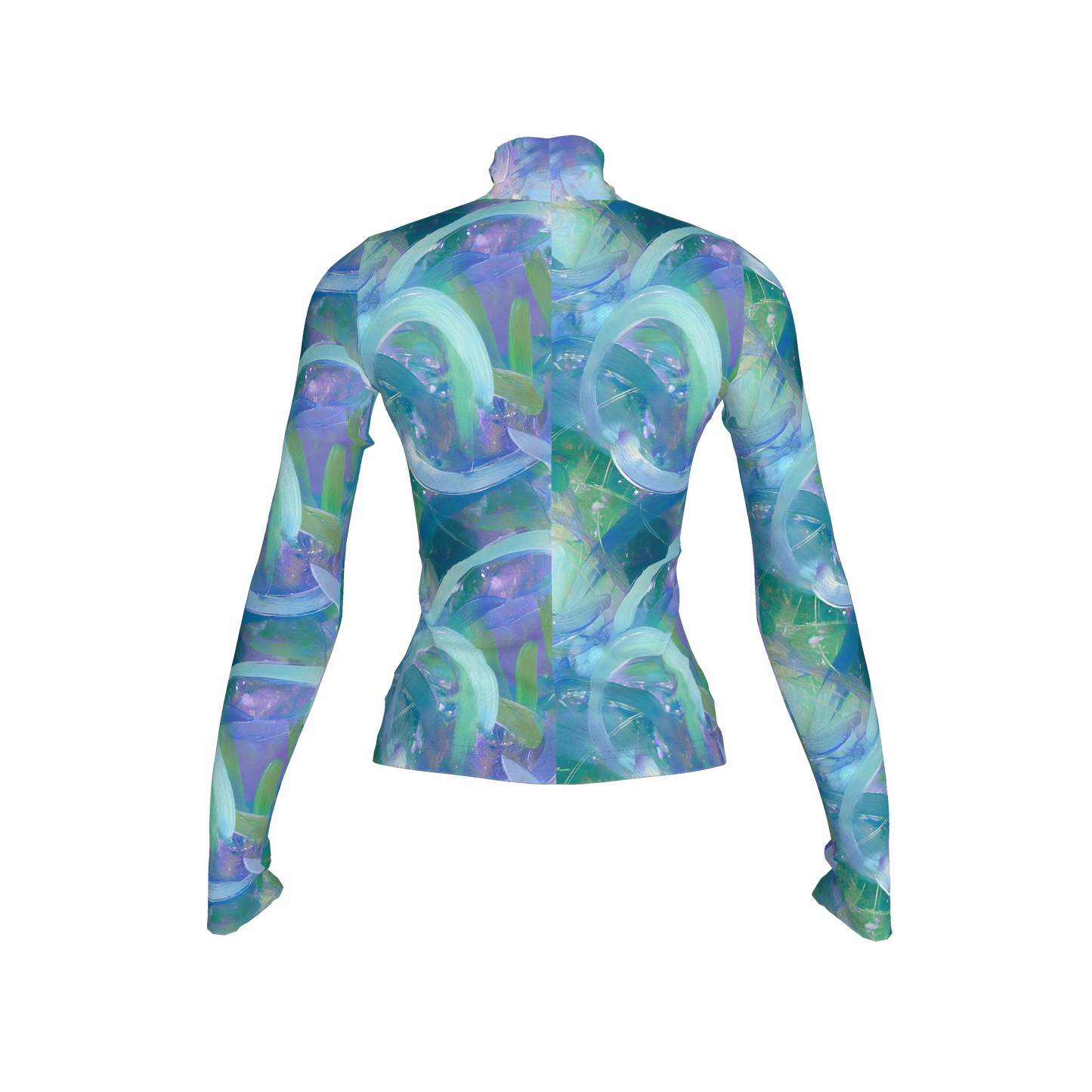 Azure Breeze_Long Sleeve Turtleneck