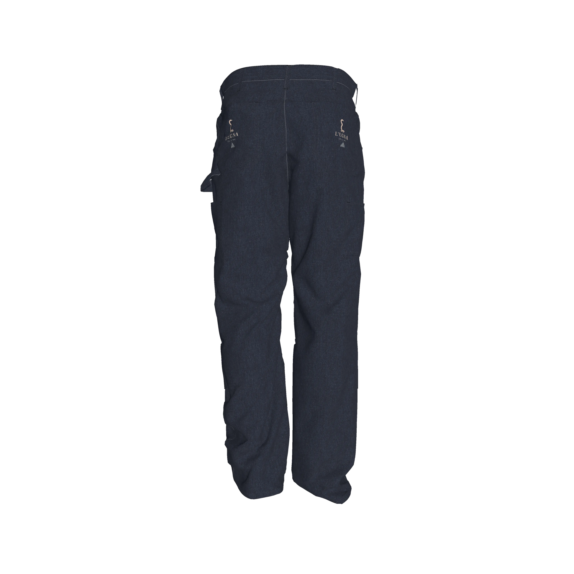 L'EGNA Rising Boxy Carpenter Denim Pant (Classic Blue)