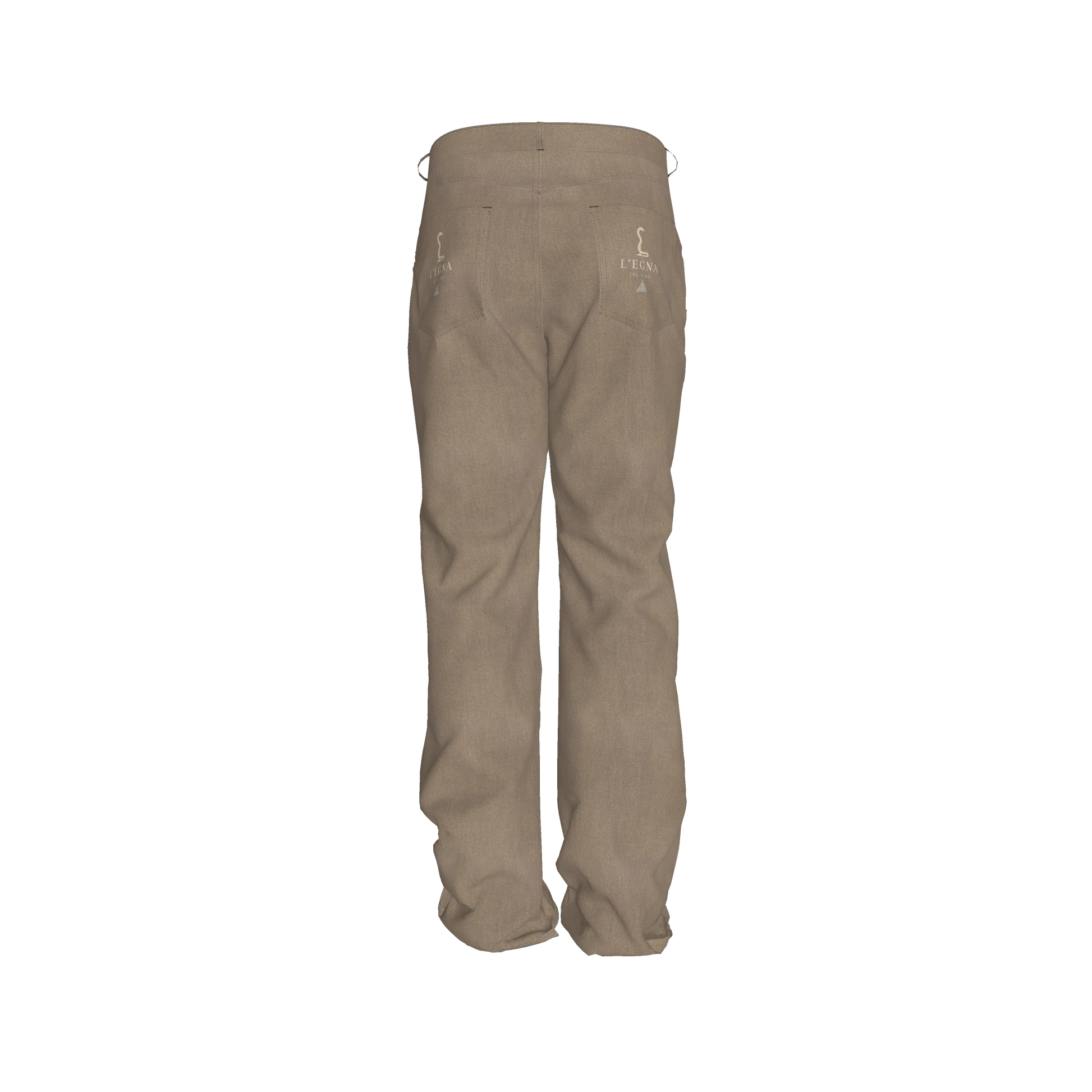 L'EGNA RISING (KHAKI) FLARE JEANS