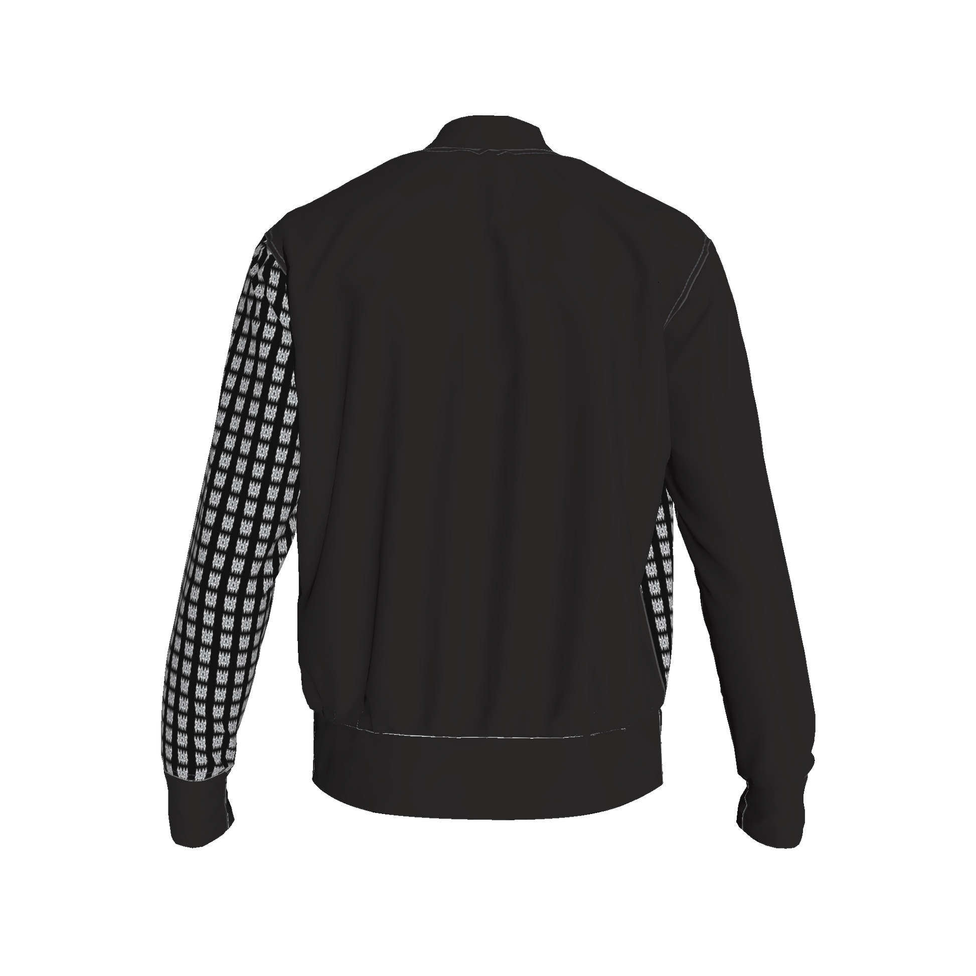 Snap Front Bomber Jacket in Rayon French Terry