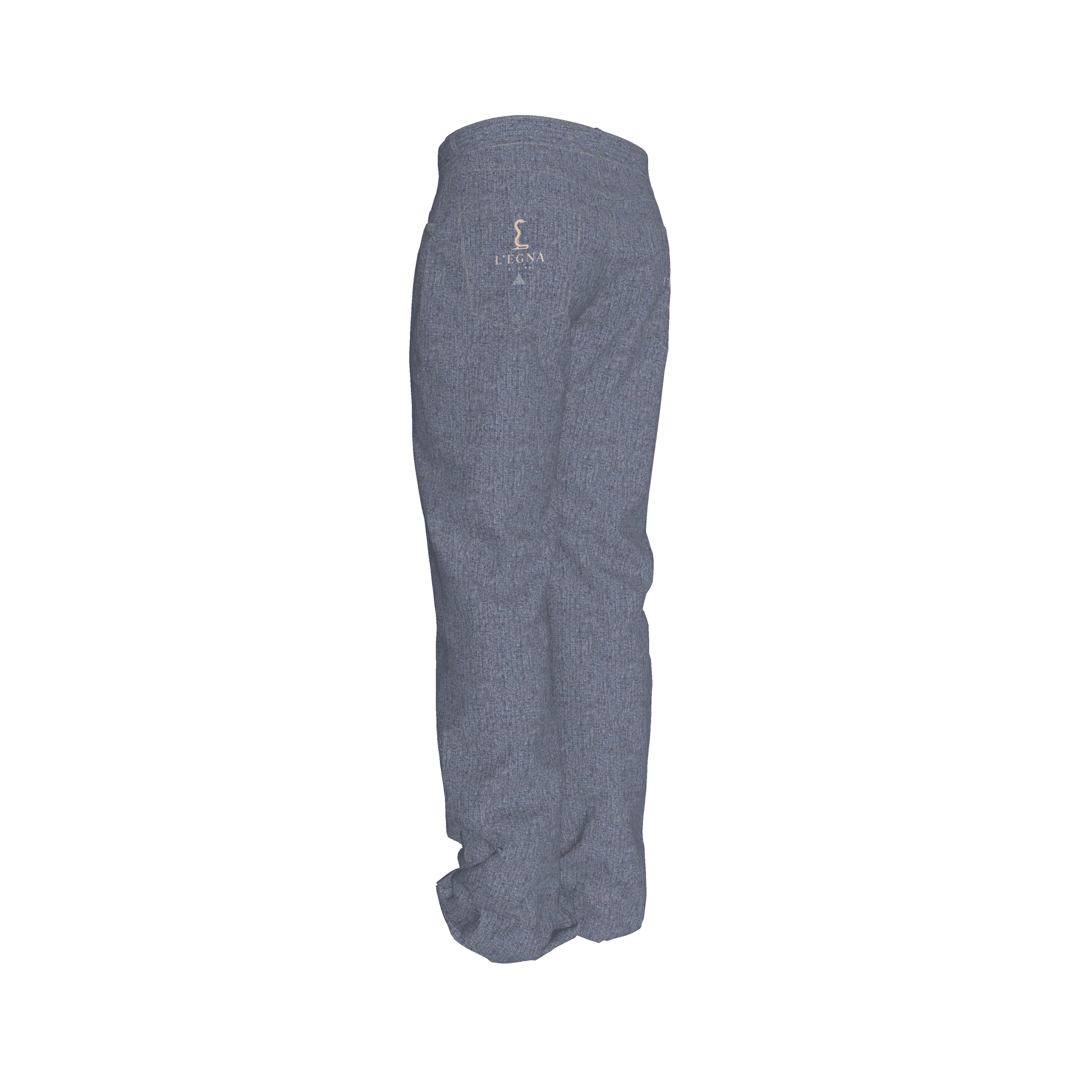 L'EGNA RISING (DK BLUE ACID) FLARE JEANS