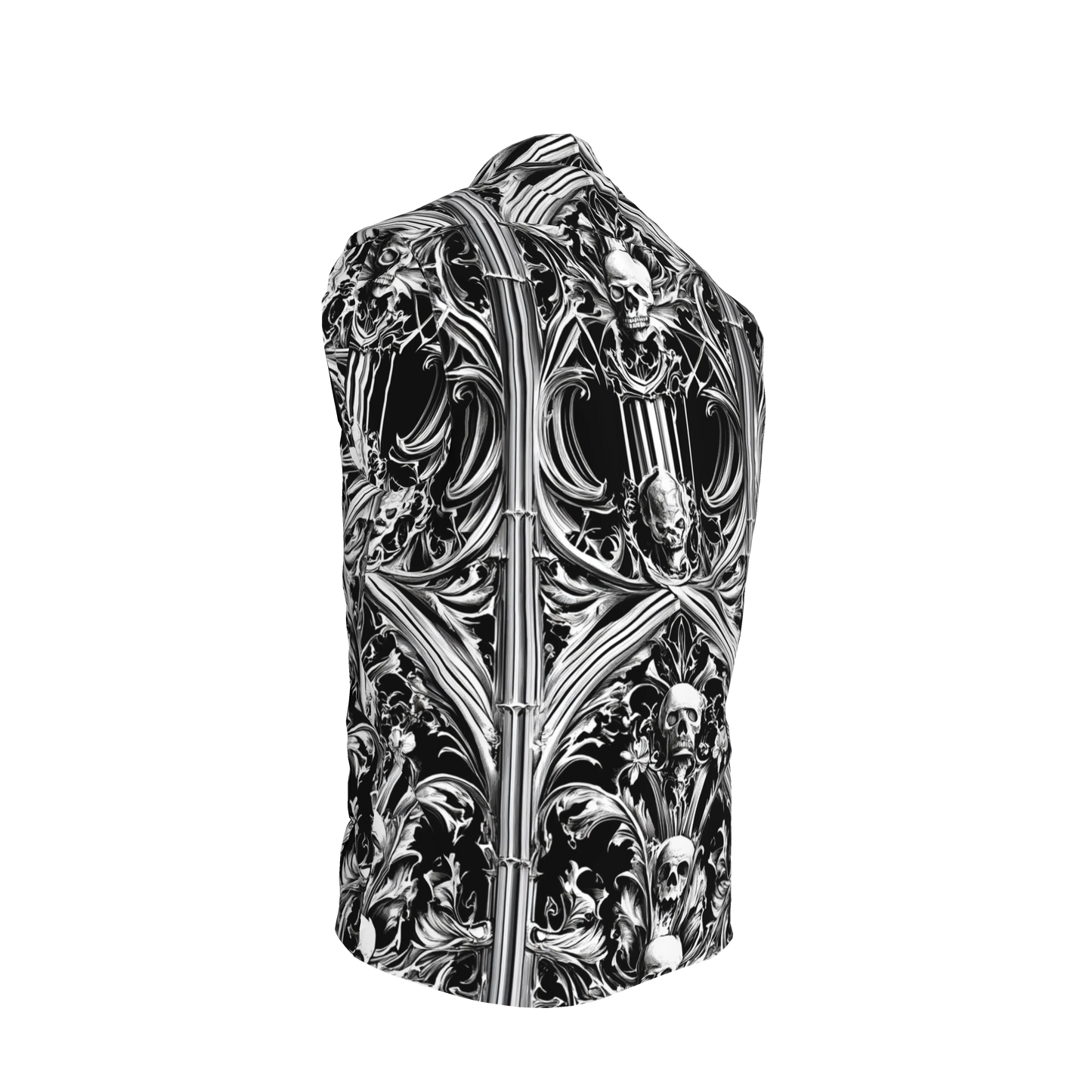 Skull Vest – Heavy Stretch Cotton Twill Gilet