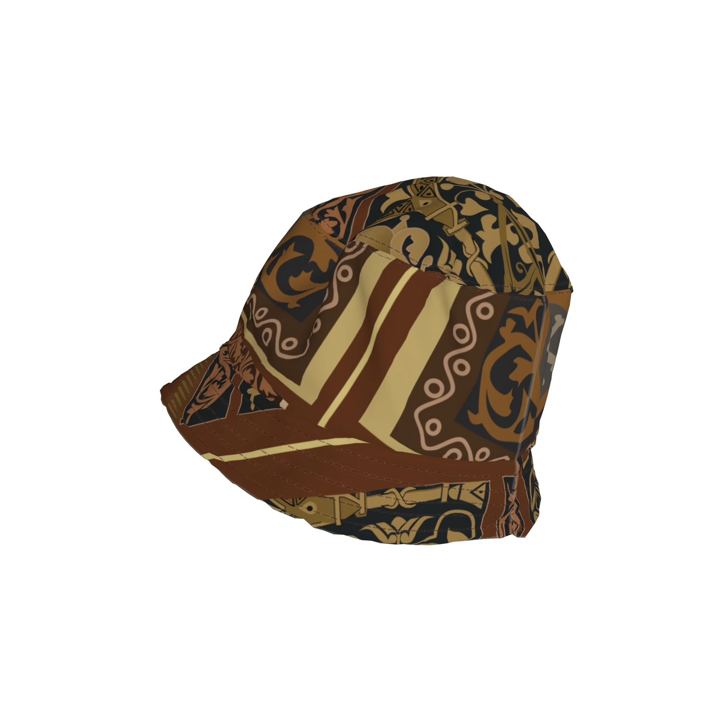 Printed Heavy Stretch Cotton Twill Bucket Hat