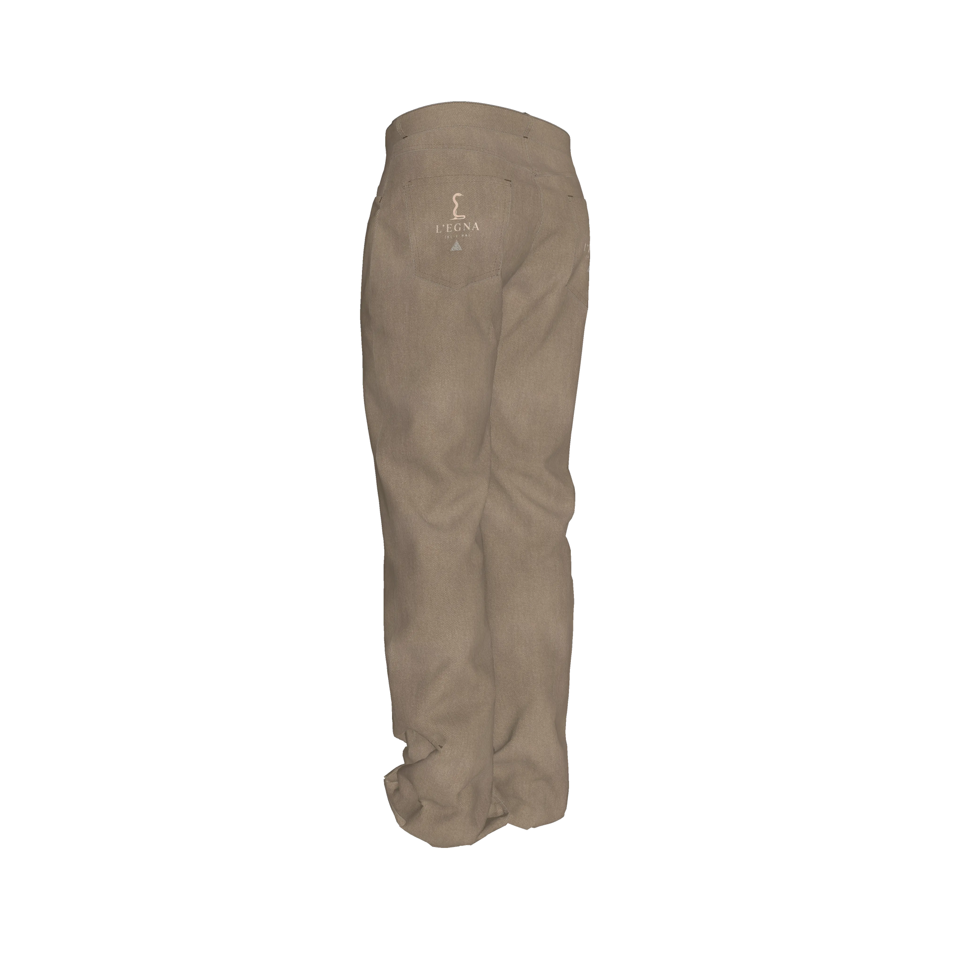 L'EGNA RISING (KHAKI) FLARE JEANS