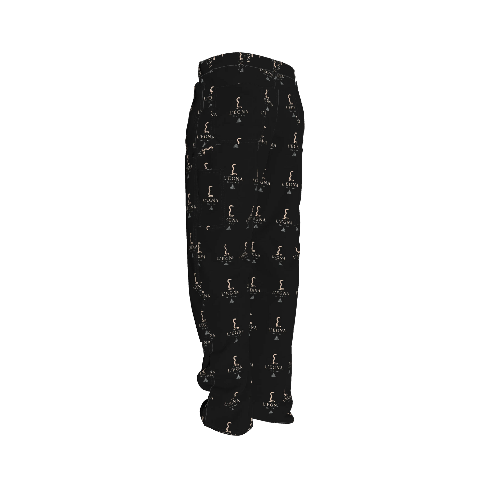 L'EGNA (EL-E-NA) RISING BLACKOUT BOXY Denim (All-Over Print)