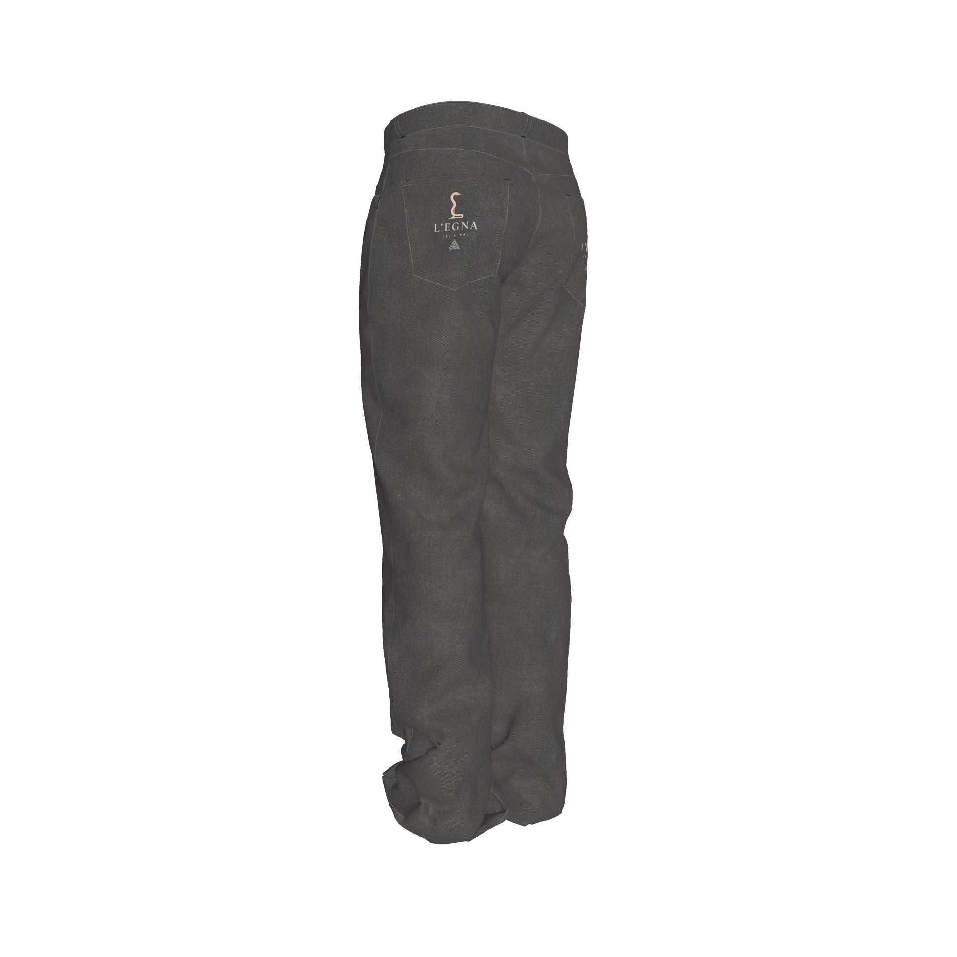 L'EGNA RISING (GRAY BROWN) FLARE JEANS