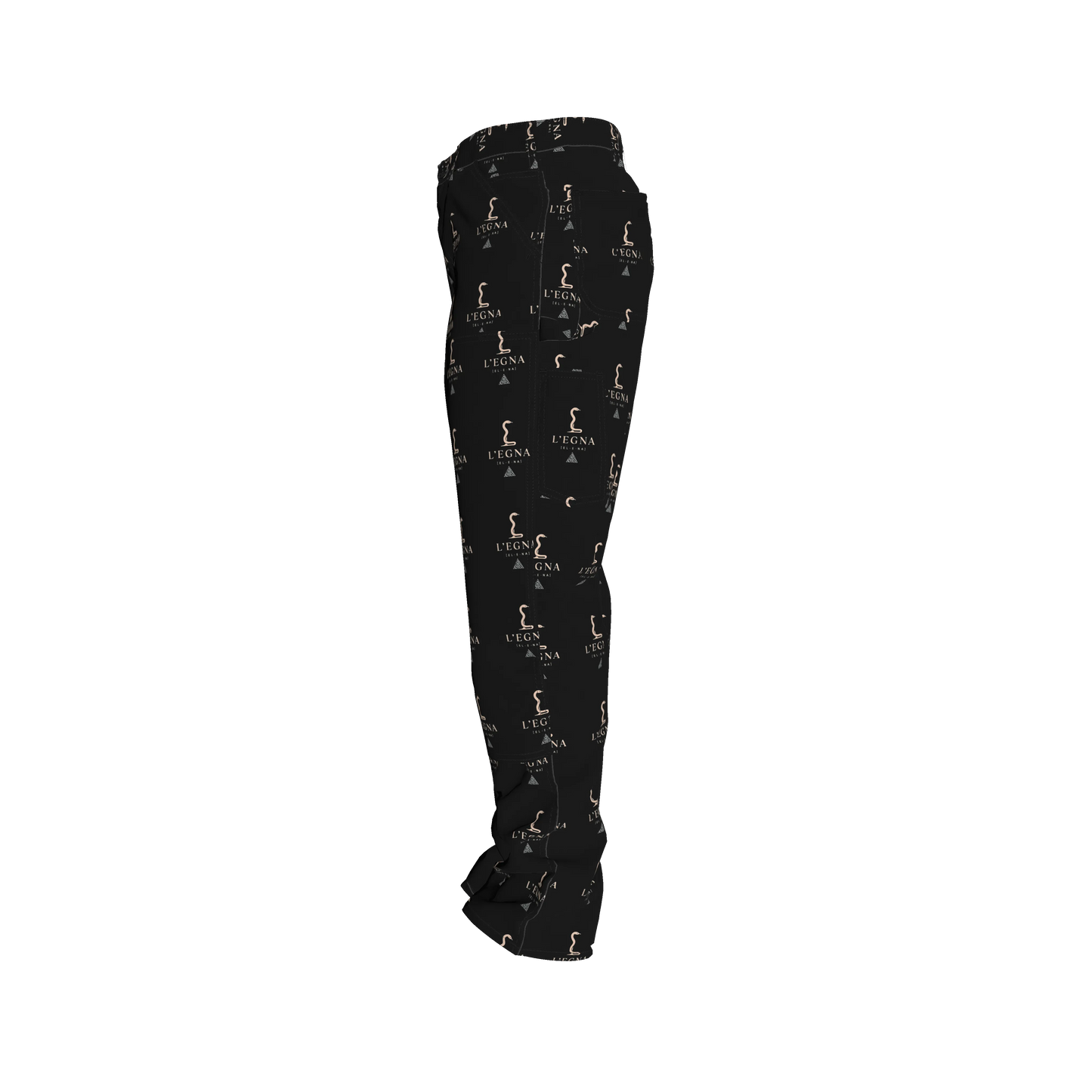 L'EGNA (EL-E-NA) RISING BLACKOUT BOXY Denim (All-Over Print)