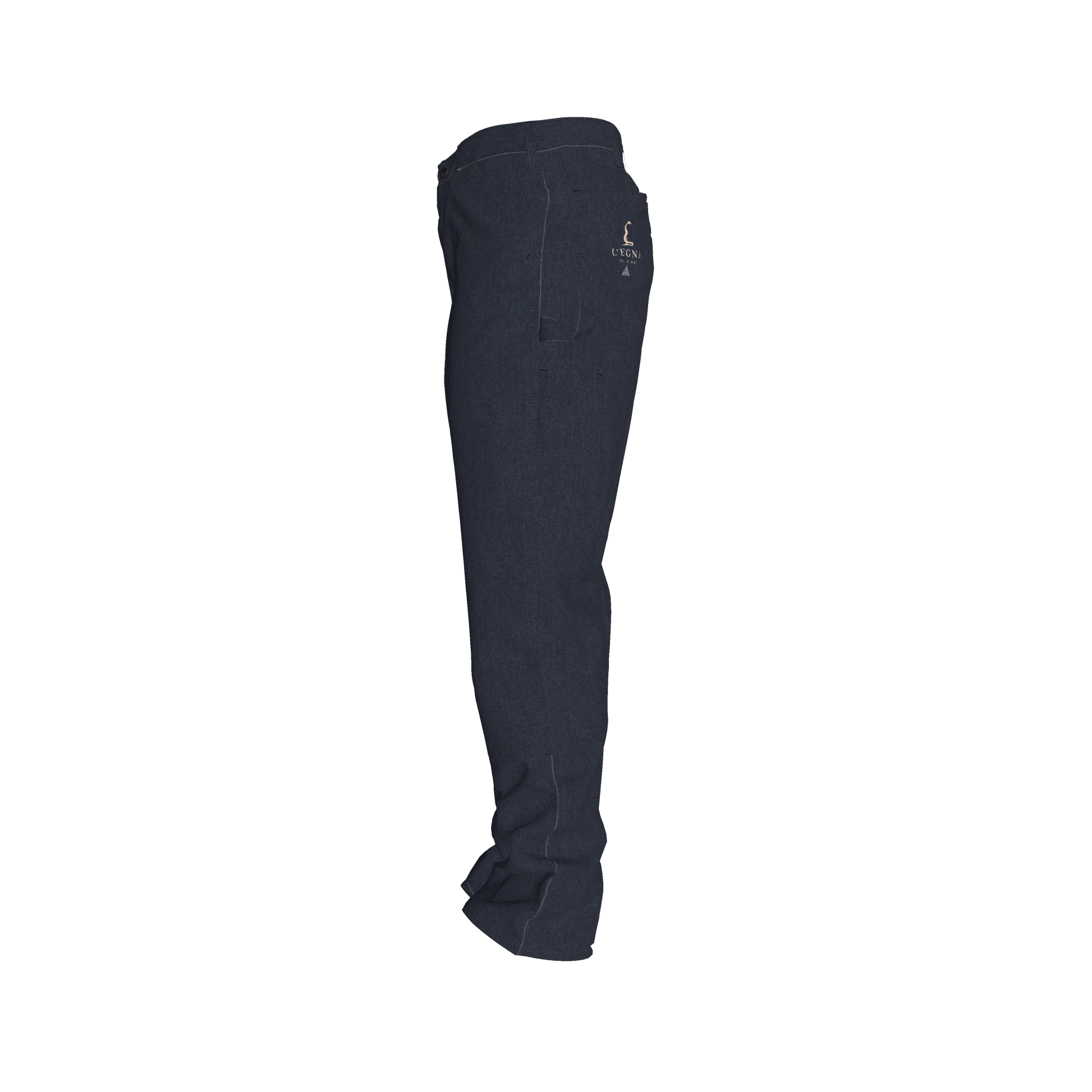 L'EGNA Rising Boxy Carpenter Denim Pant (Classic Blue)
