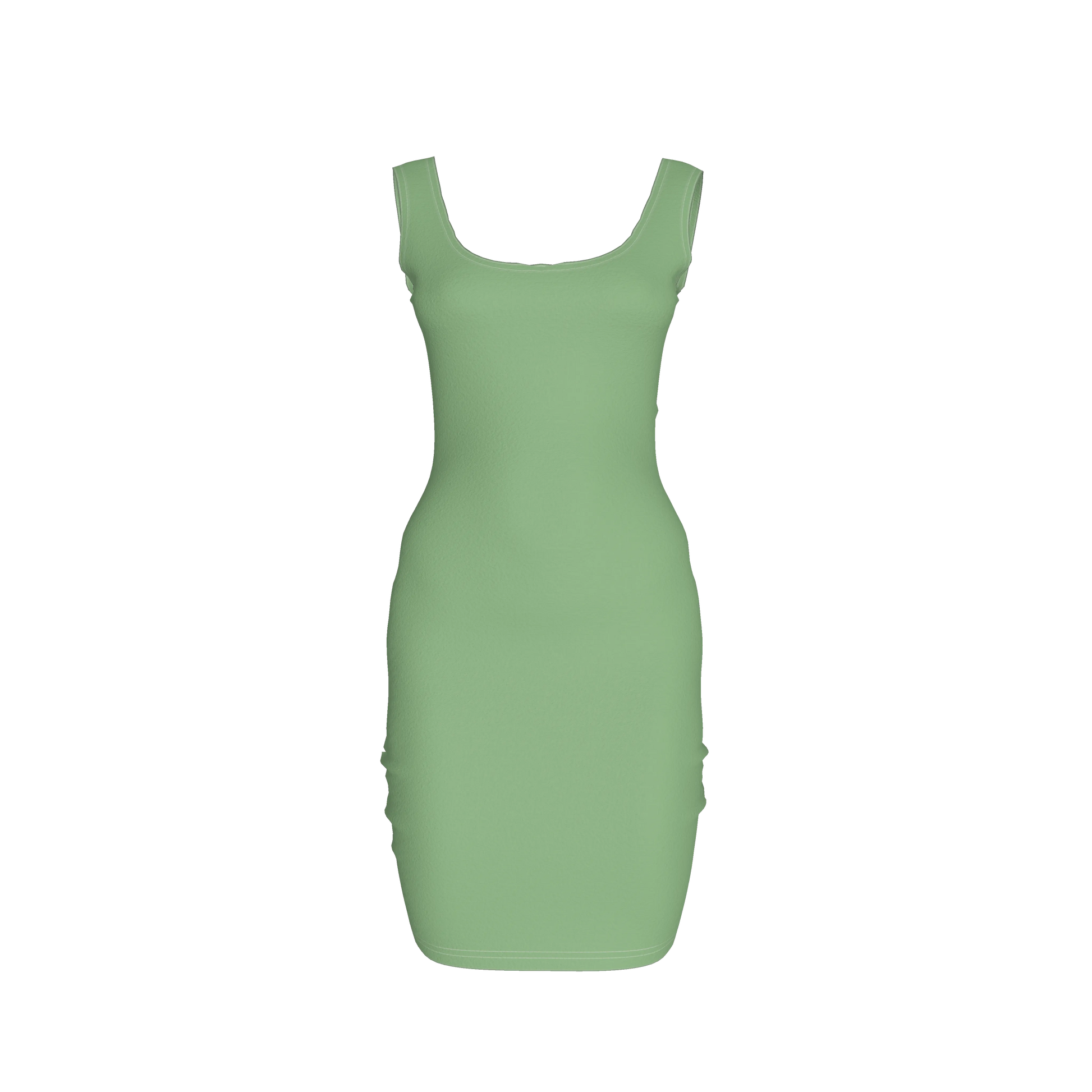Body Con Tank Dress in Cotton-Spandex Lightweight Jersey
