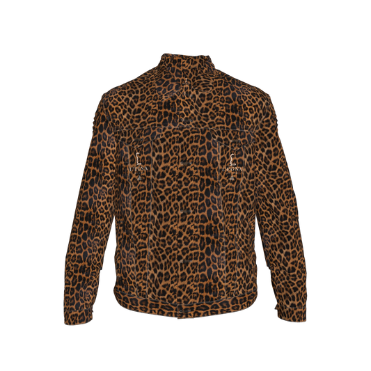 L'EGNA RISING Wild Style Jean Jacket (LEOPARD)