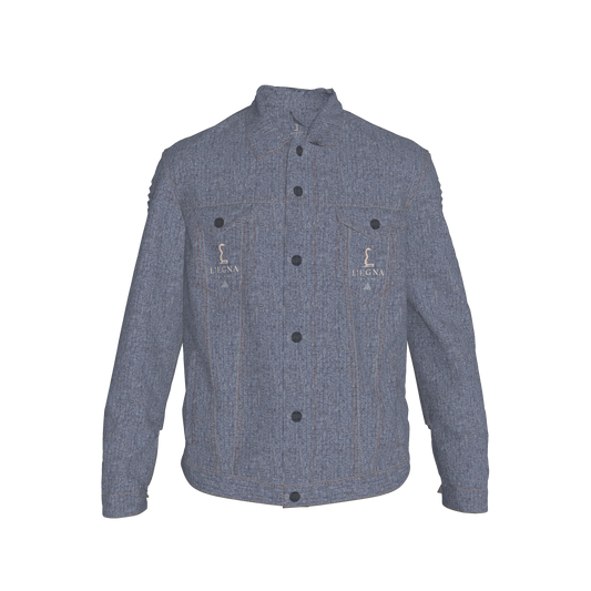 L'EGNA RISING 'DK BLUE ACID' Jean Jacket