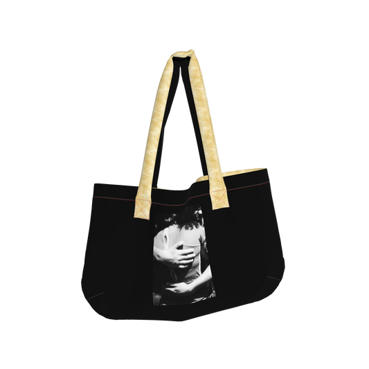 large tote bag - abrazos large tote bag  in Stretch Organic Cotton Twill