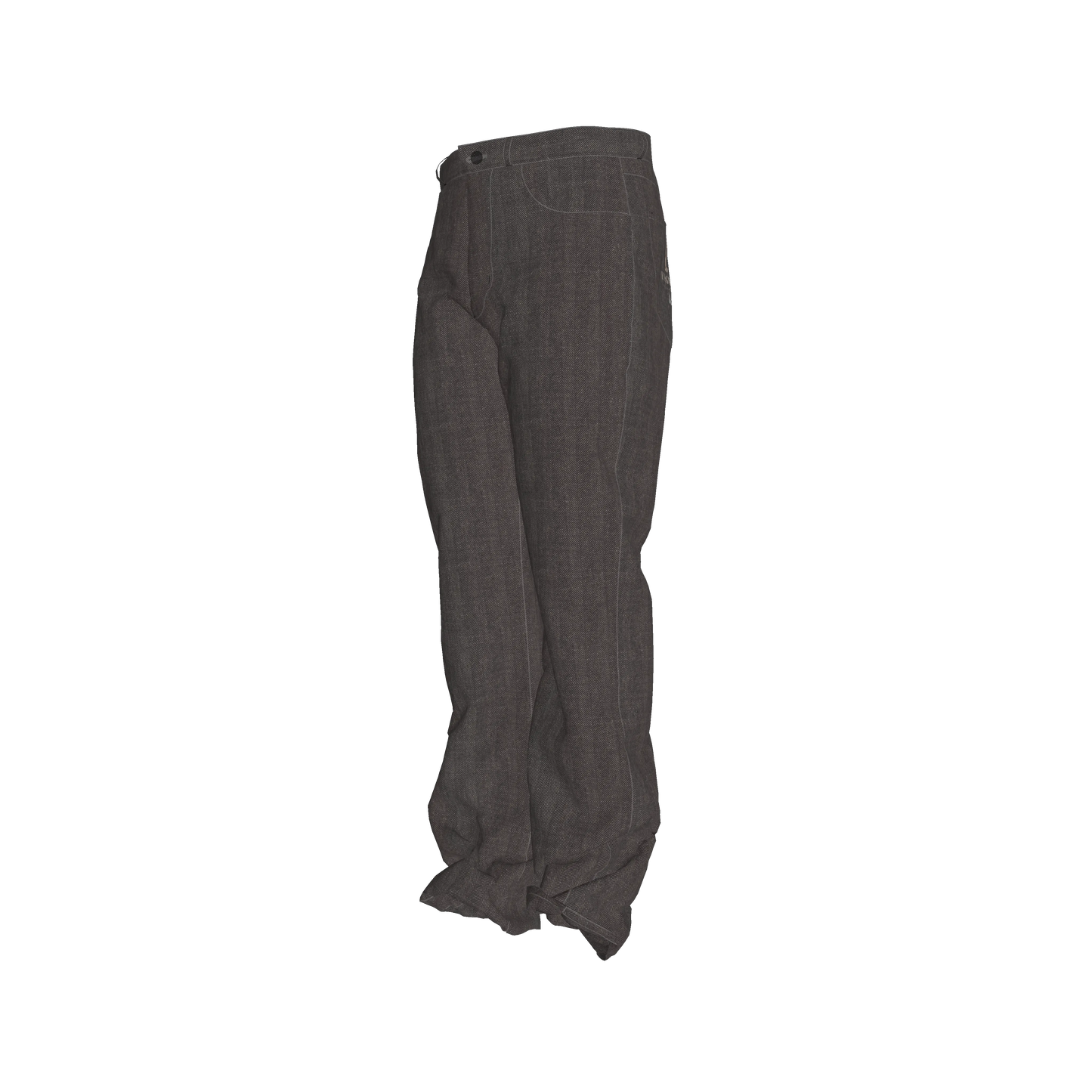 L'EGNA RISING (DARK GRAY) FLARE JEANS