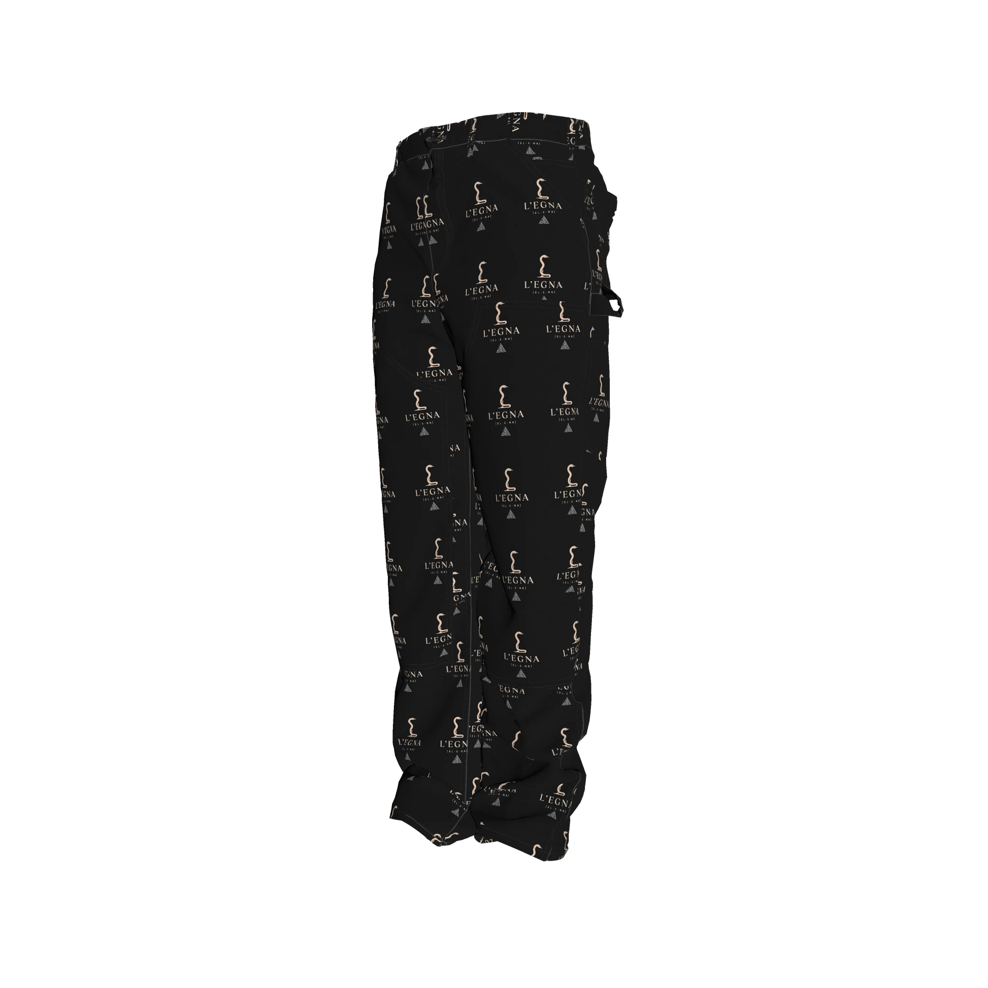 L'EGNA (EL-E-NA) RISING BLACKOUT BOXY Denim (All-Over Print)