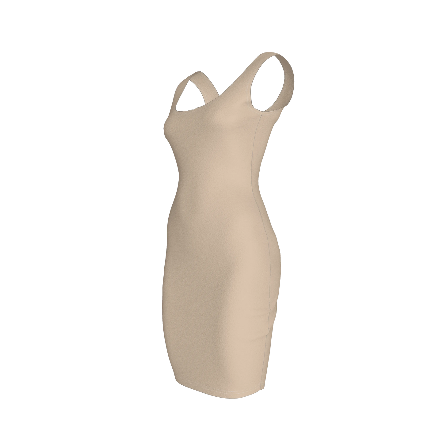 Body Con Tank Dress in Cotton-Spandex Lightweight Jersey