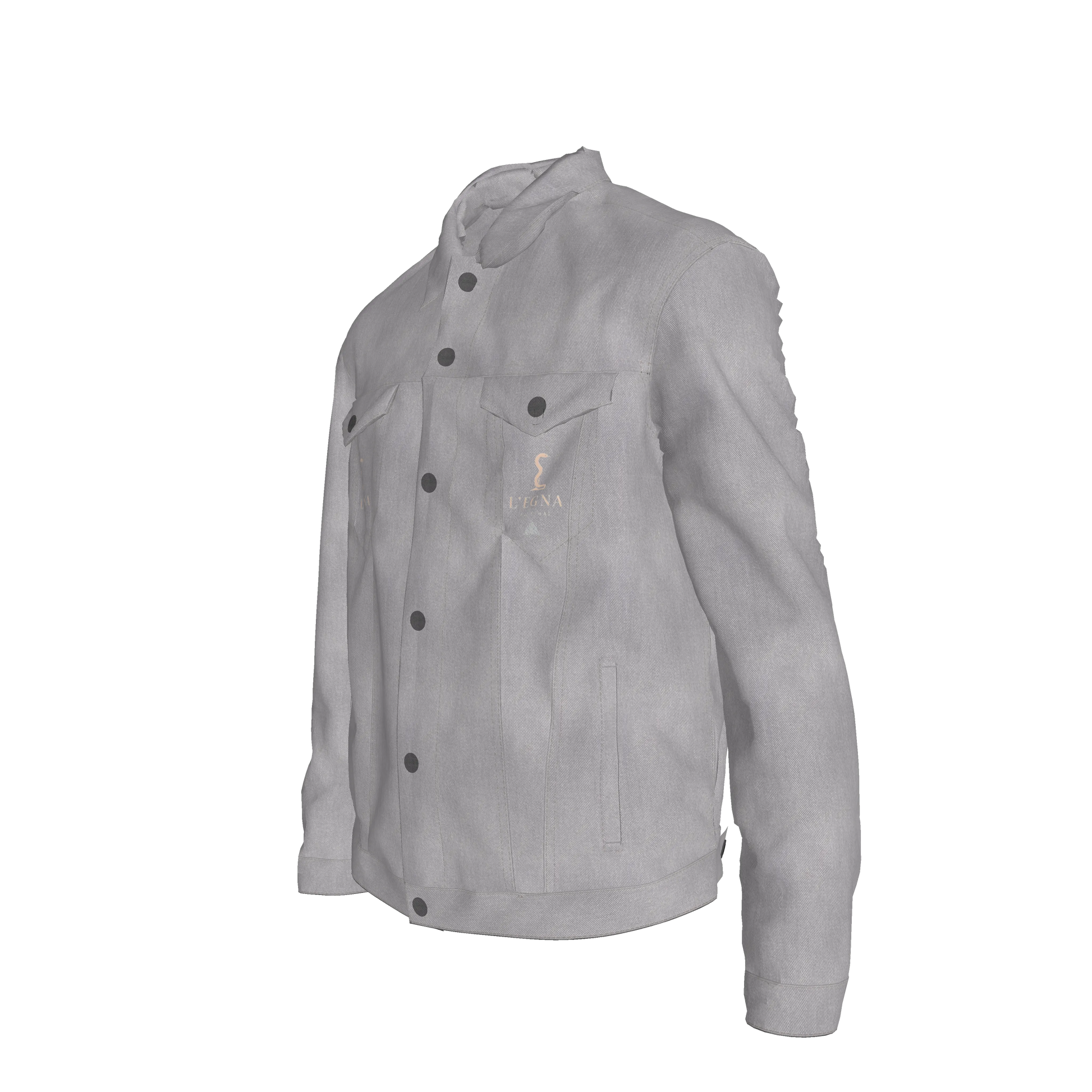L'EGNA RISING 'DARK GRAY' Jean Jacket Copy
