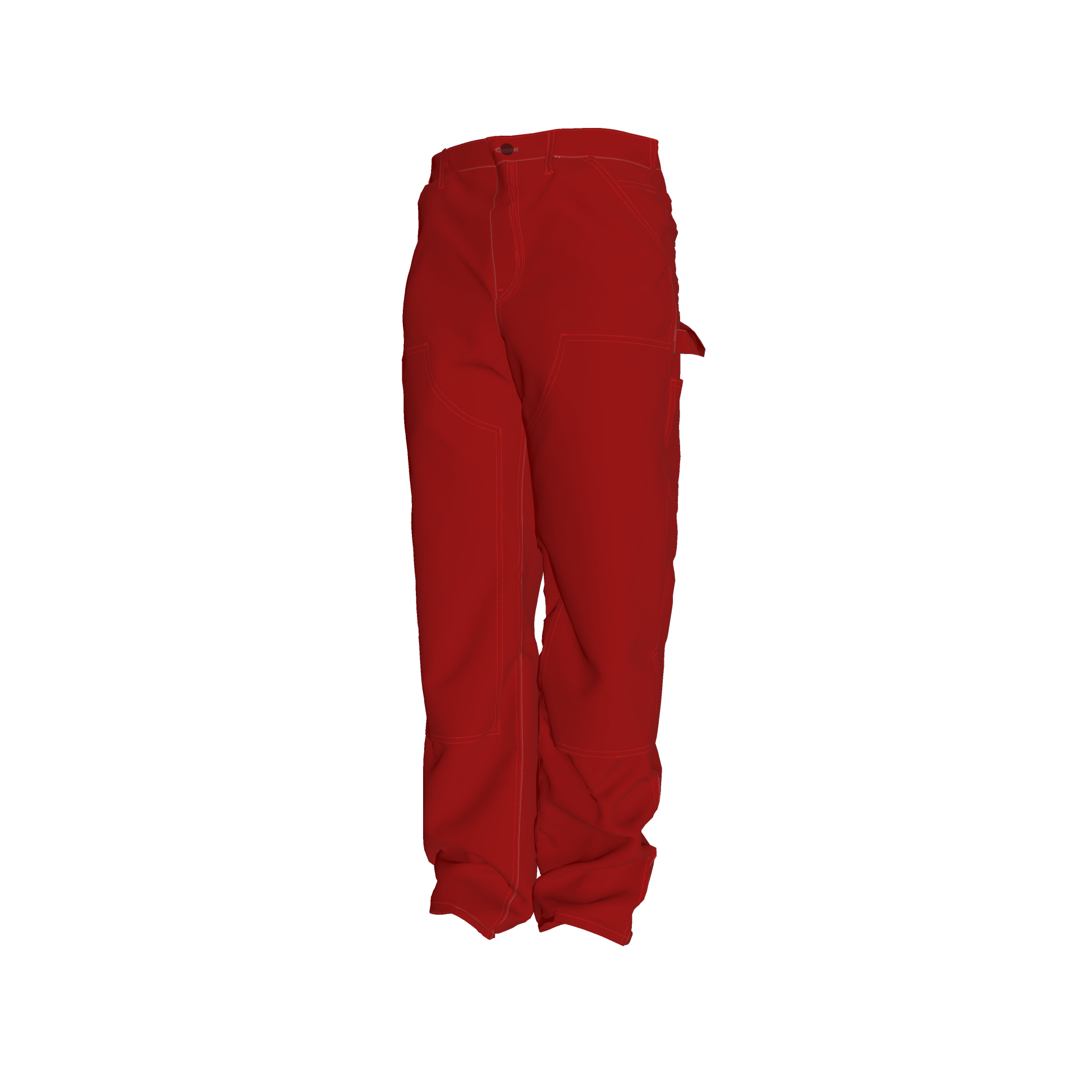 abrazos red carpenter pants